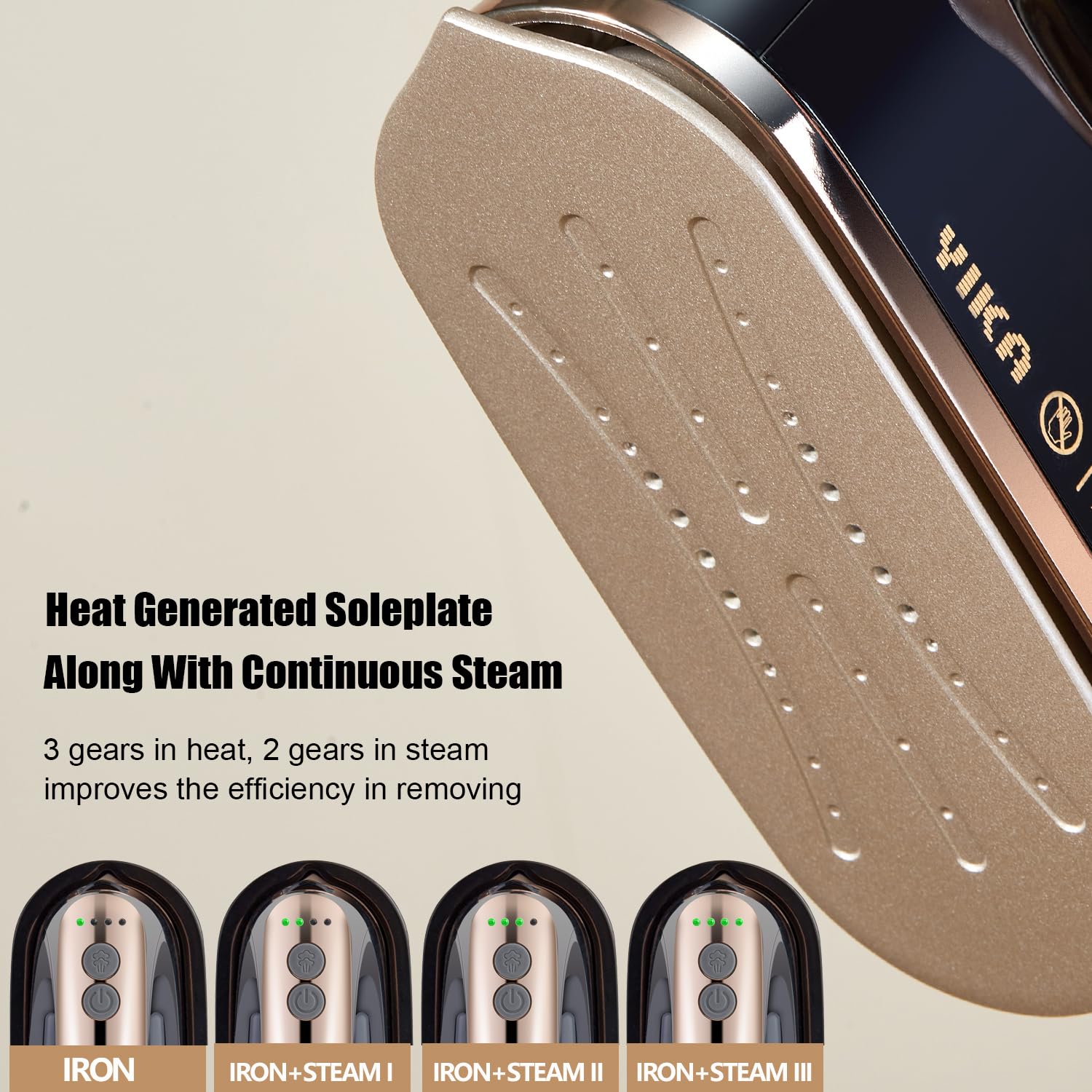 Yika 2-In-1 Steam Iron & Clothes Steamer - Handheld Portable Garment Wrinkle Remover, Fast Heat-Up, Large Soleplate, 300Ml Water