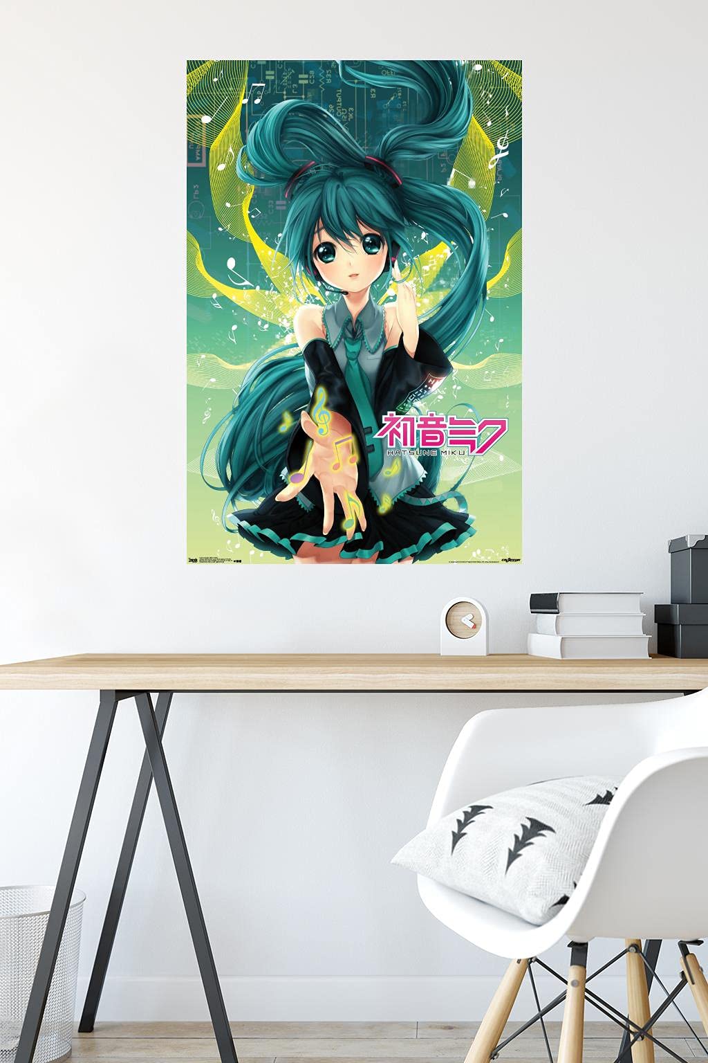 Trends International Hatsune Miku - Notes Wall Poster, 22.375'' X 34'', Premium Unframed Version