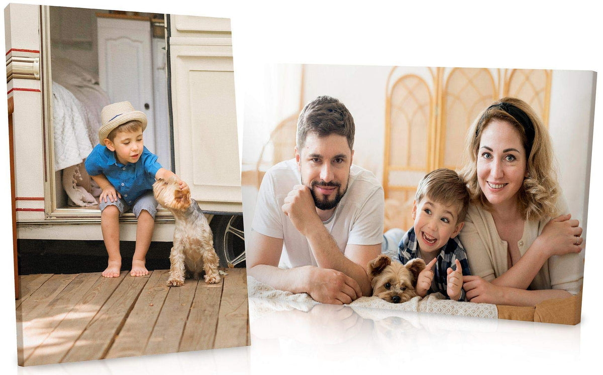 Panther Print Personalized Canvas Prints | Beautiful Photos On Canvas Of Family And Pets | Framed Custom Photo Canvas, Print Gif