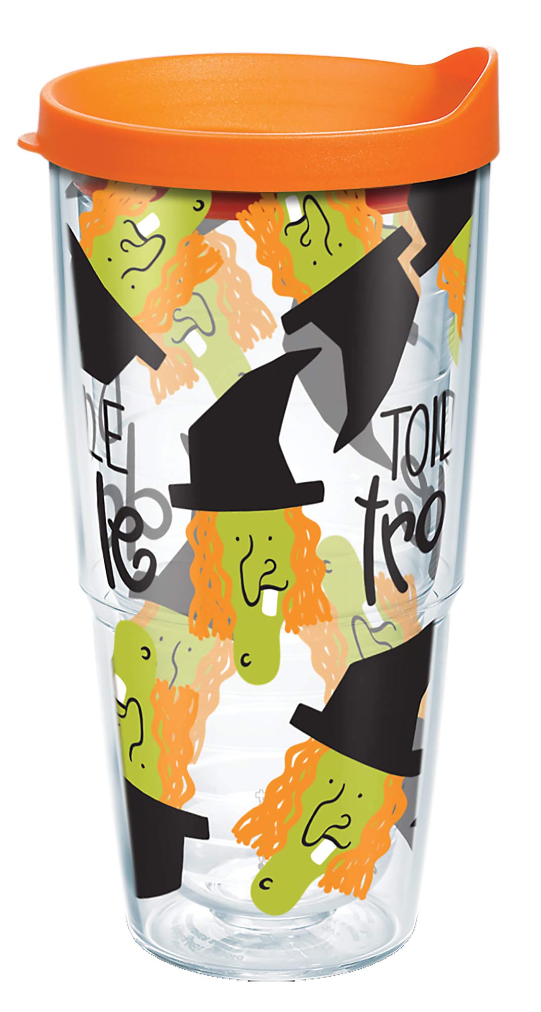Tervis Made In Usa Double Walled Happy Everything Insulated Tumbler Cup Keeps Drinks Cold & Hot, 24Oz, Toil And Trouble Witch