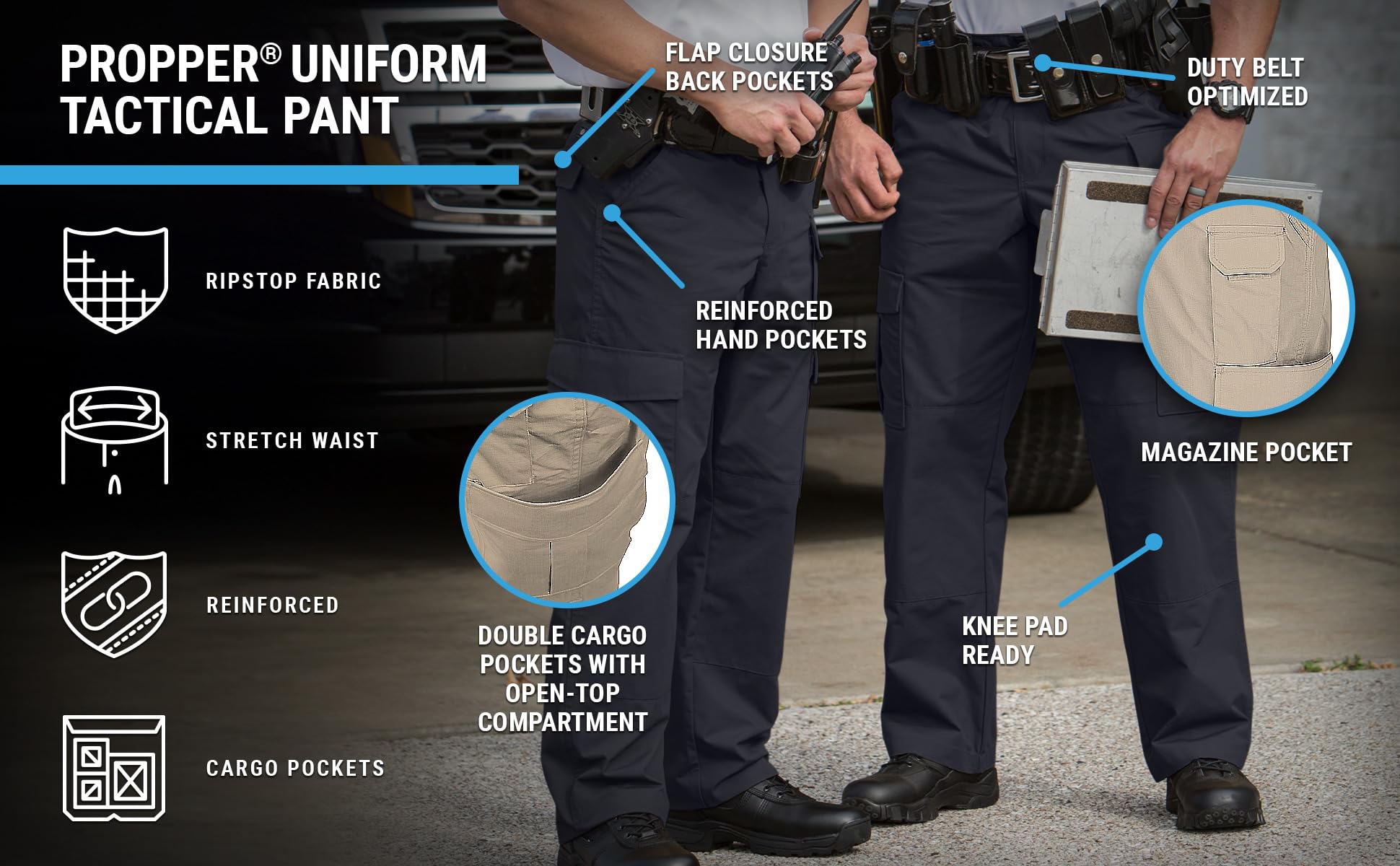 Propper Mens Uniform Tactical Pant, Lapd Navy, 46 X 37