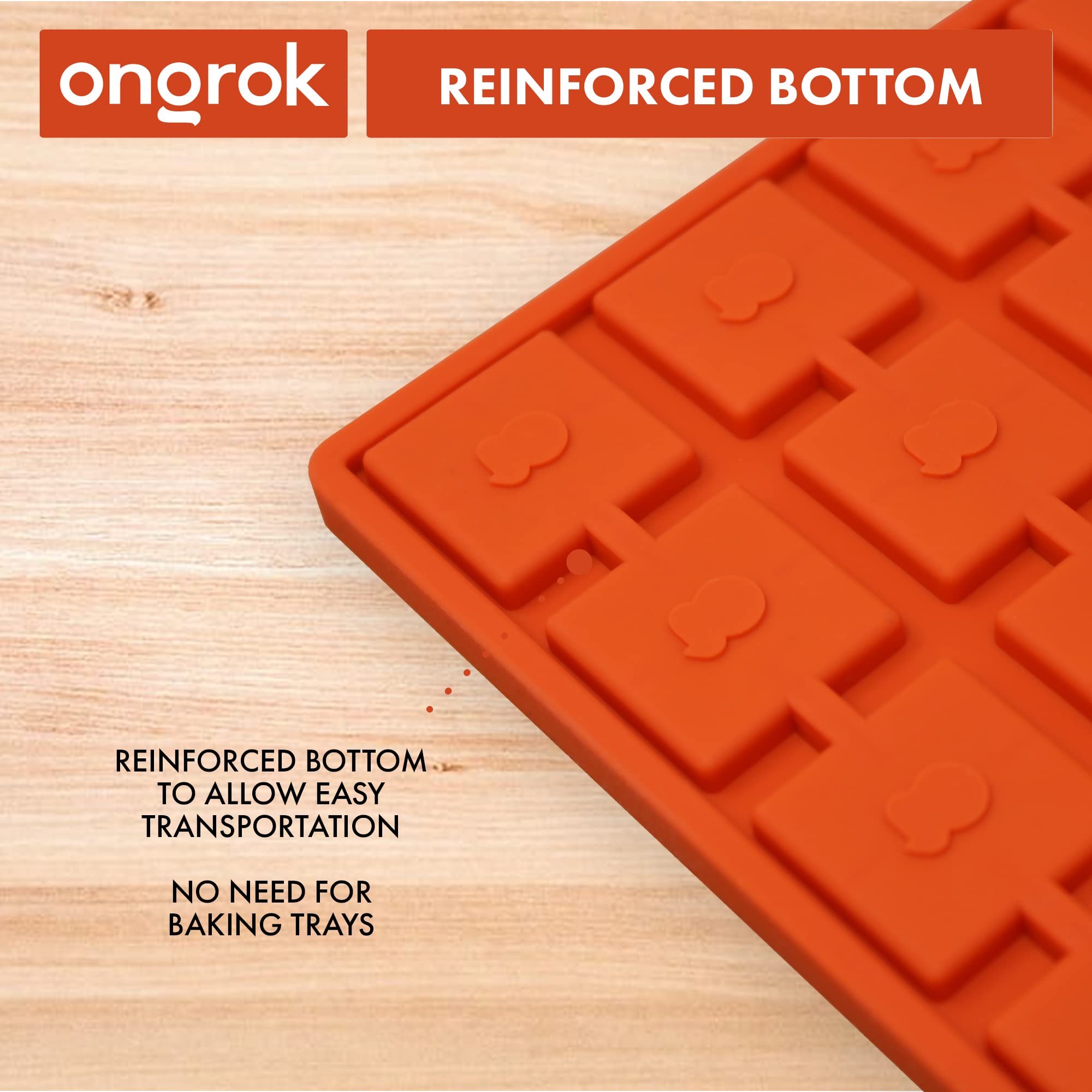 Ongrok Scored Silicone Gummy Molds, 4Ml, With Dropper, Bpa Free