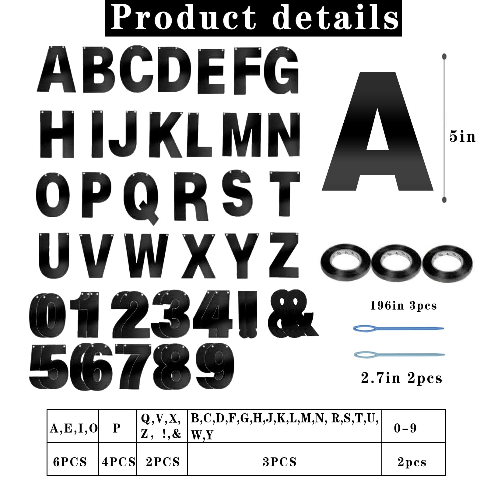 116 Pcs Diy Glitter Customizable Banner Kit Custom Banner Including 111 Letters And Numbers 3 Rope And 2 Threading Device For Pe