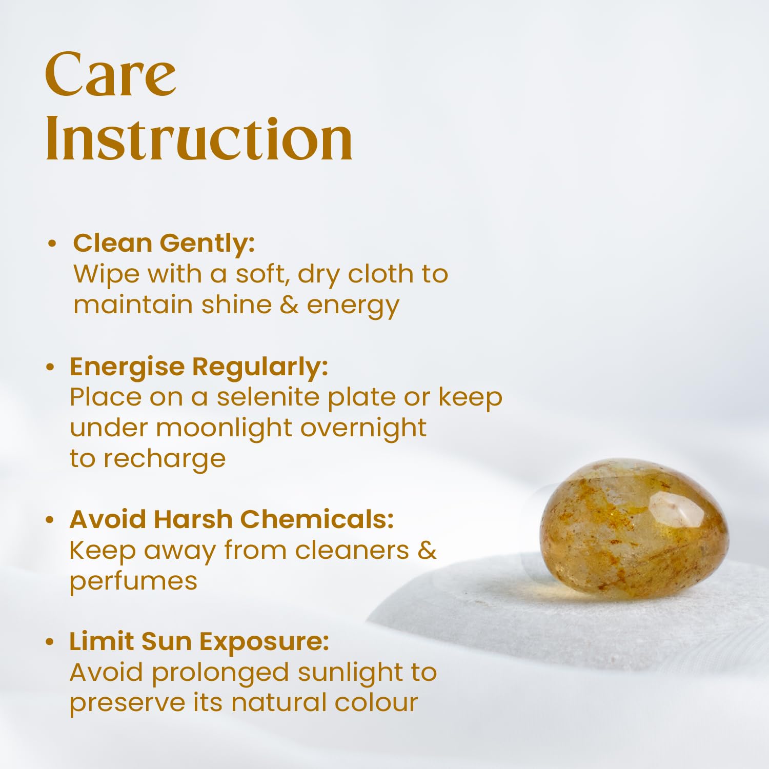 Astrotalk Citrine Tumble | Attracts Wealth, Success & Prosperity | Boosts Confidence, Motivation & Creativity | Energizes Solar Plexus Chakra | Office & Home Decor | Gift for Man & Woman