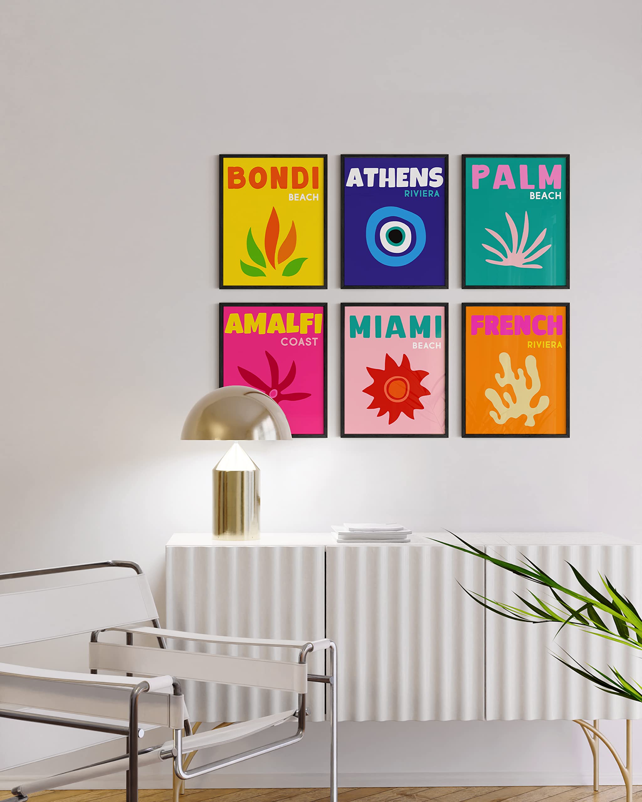 Haus And Hues Travel Posters, Preppy Posters, Aesthetic Destination Poster, Travel Wall Art, Colorful Wall Prints, Trendy Wall A