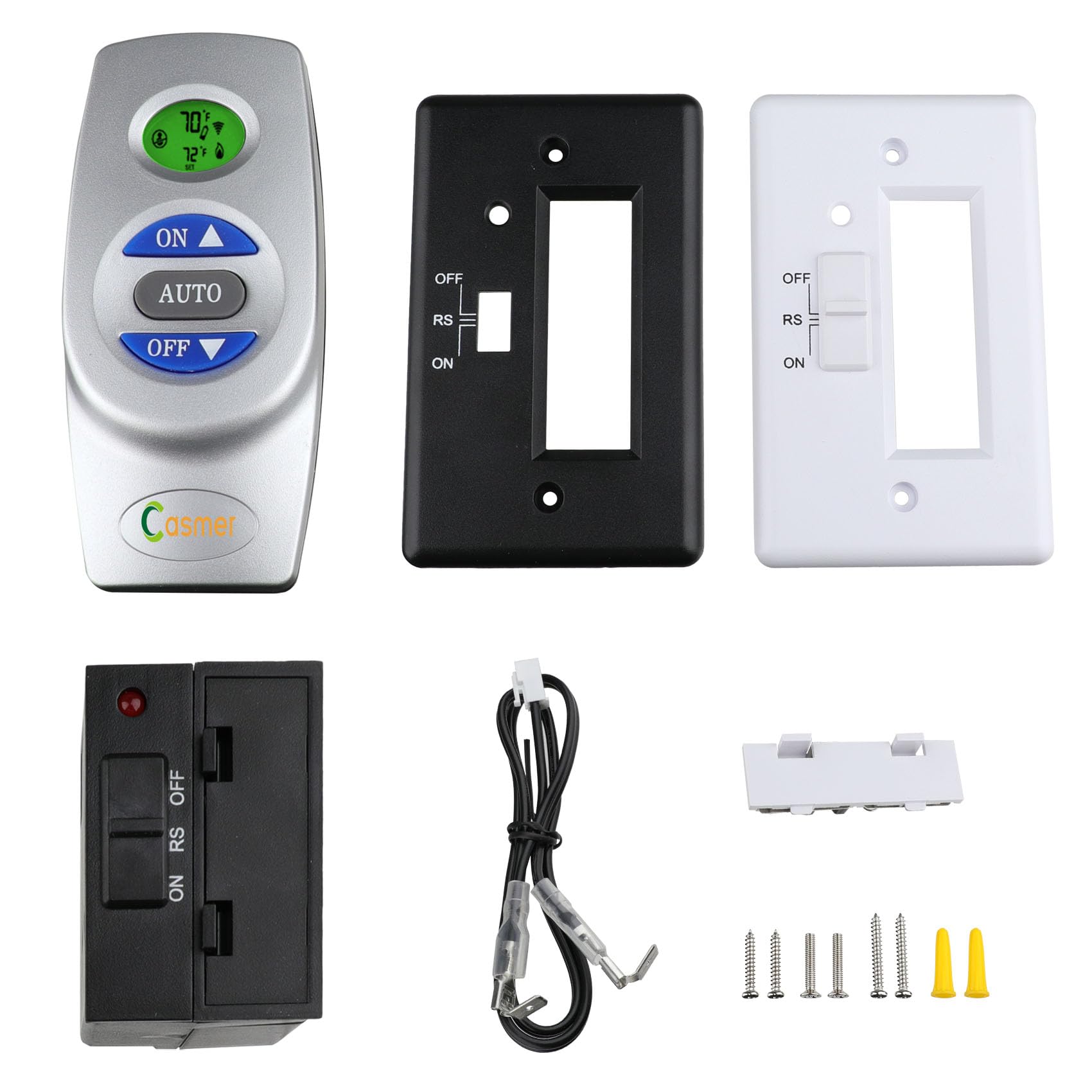 Casmer Fireplace Remote Control Kit Rcst,For Ambient Majestic Vermont-Castings Monessen Skytech Ect Fireplaces Stoves,Millivolt