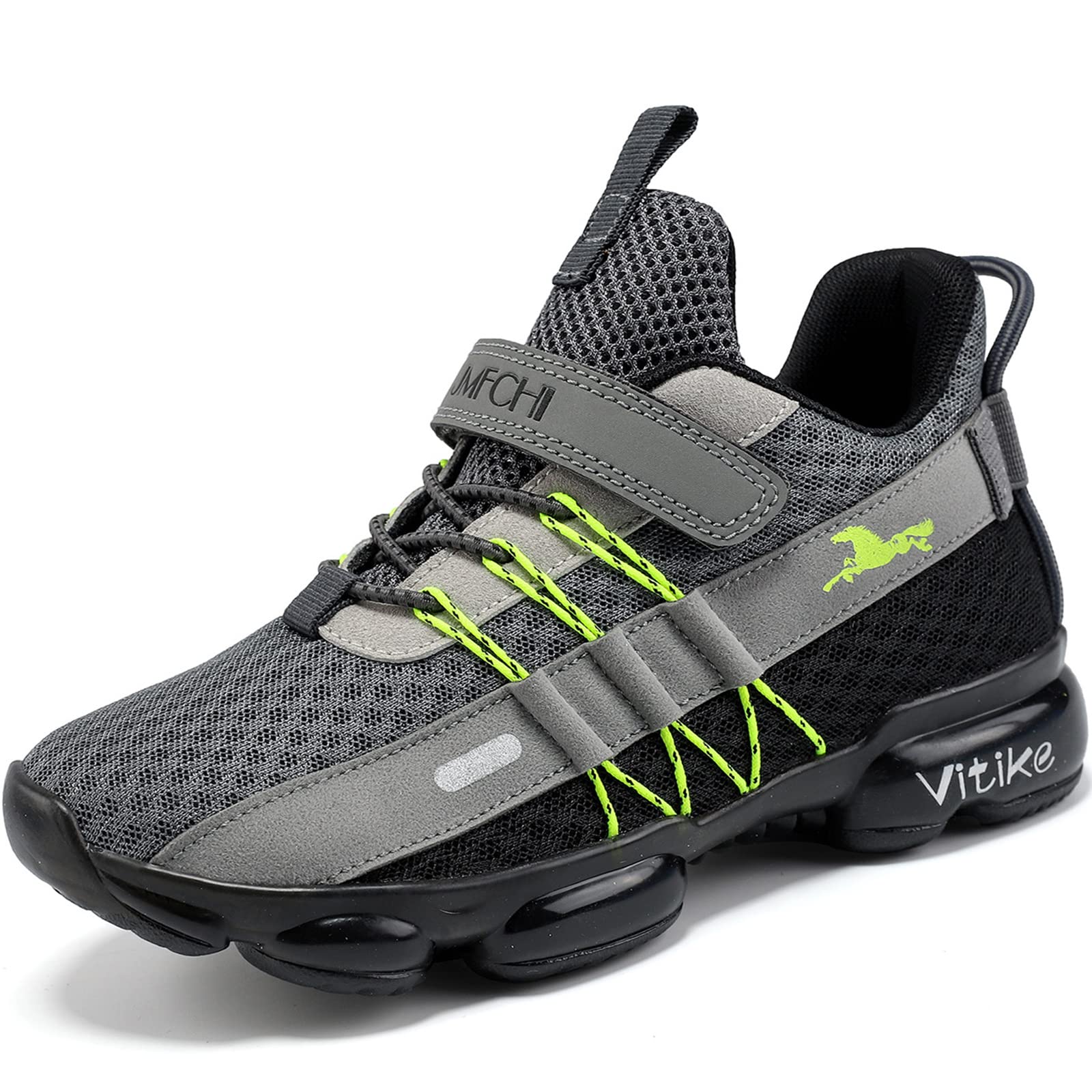 Jmfchi Boys Girls Kids Sneakers Knitted Mesh Sports Shoes Breathable Lightweight Running Shoes For Kids Fashion Athletic Casual