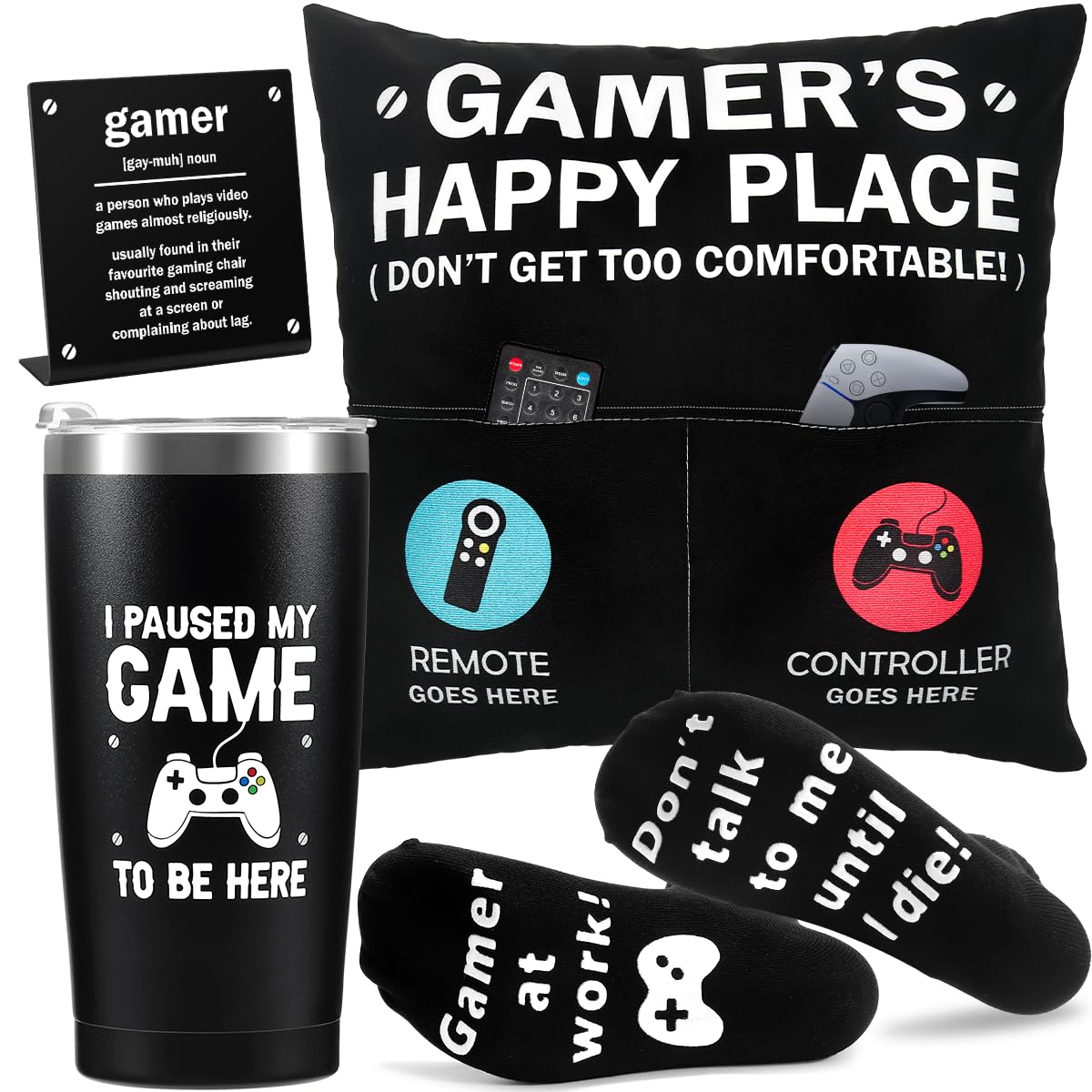 Gamer Gifts, Gaming Gift For Men, Boyfriend Teenage Boy Christmas Gamer Gifts Box- Easter Basket Stuff Game Room Decor For Man,