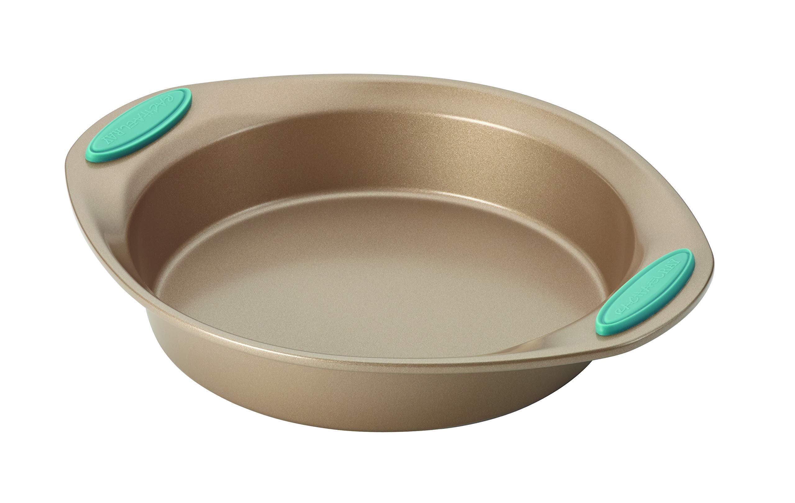 Rachael Ray Cucina Bakeware Set Includes Nonstick Cake Cookie Baking Sheet And Muffin Cupcake Pan, 4 Piece, Latte Brown With Aga