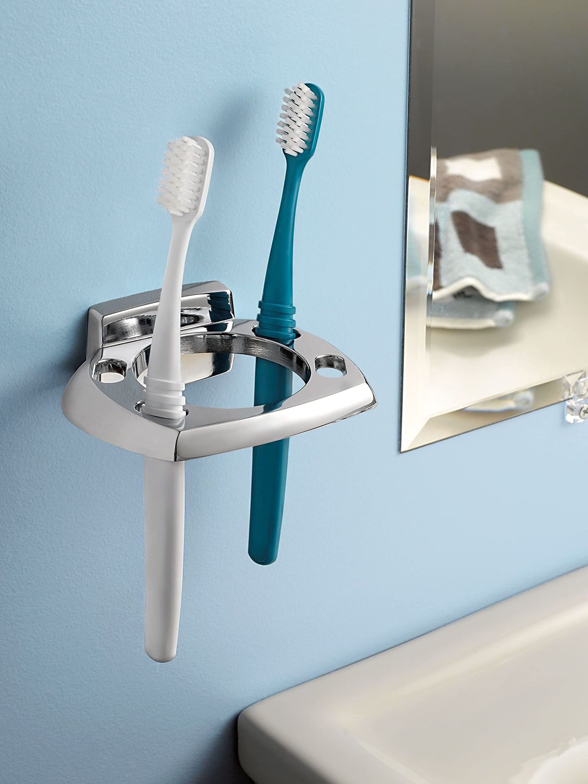 Moen Donnor Collection Chrome 6.25-Inch Diameter Wall Mount Contemporary Bathroom Hand-Towel Ring, P5860