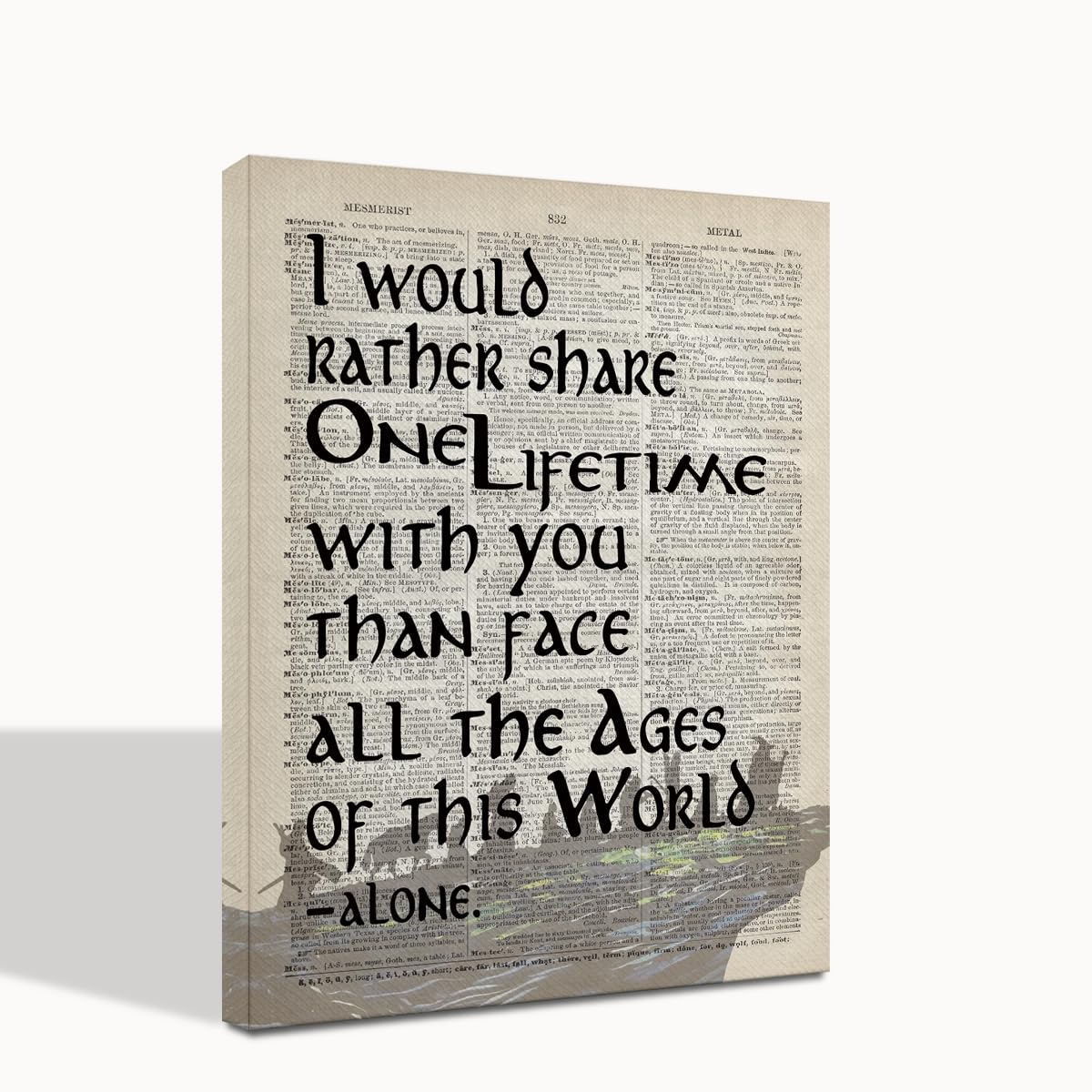 Lotr Gifts, Framed Lotr Poster, Gift For Lotr Decor, I Would Rather Share One Lifetime - Arwen, Lotr Merch, Lotr Birthday Decor,