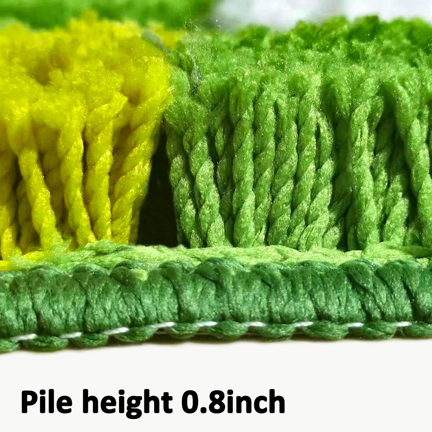 Cute Yellow Green Moss Shag Bathroom Rugs Leaf Bath Mats For Bathroom Decor Aesthetic Leaves Soft Non Slip Washable Aabsorbent F