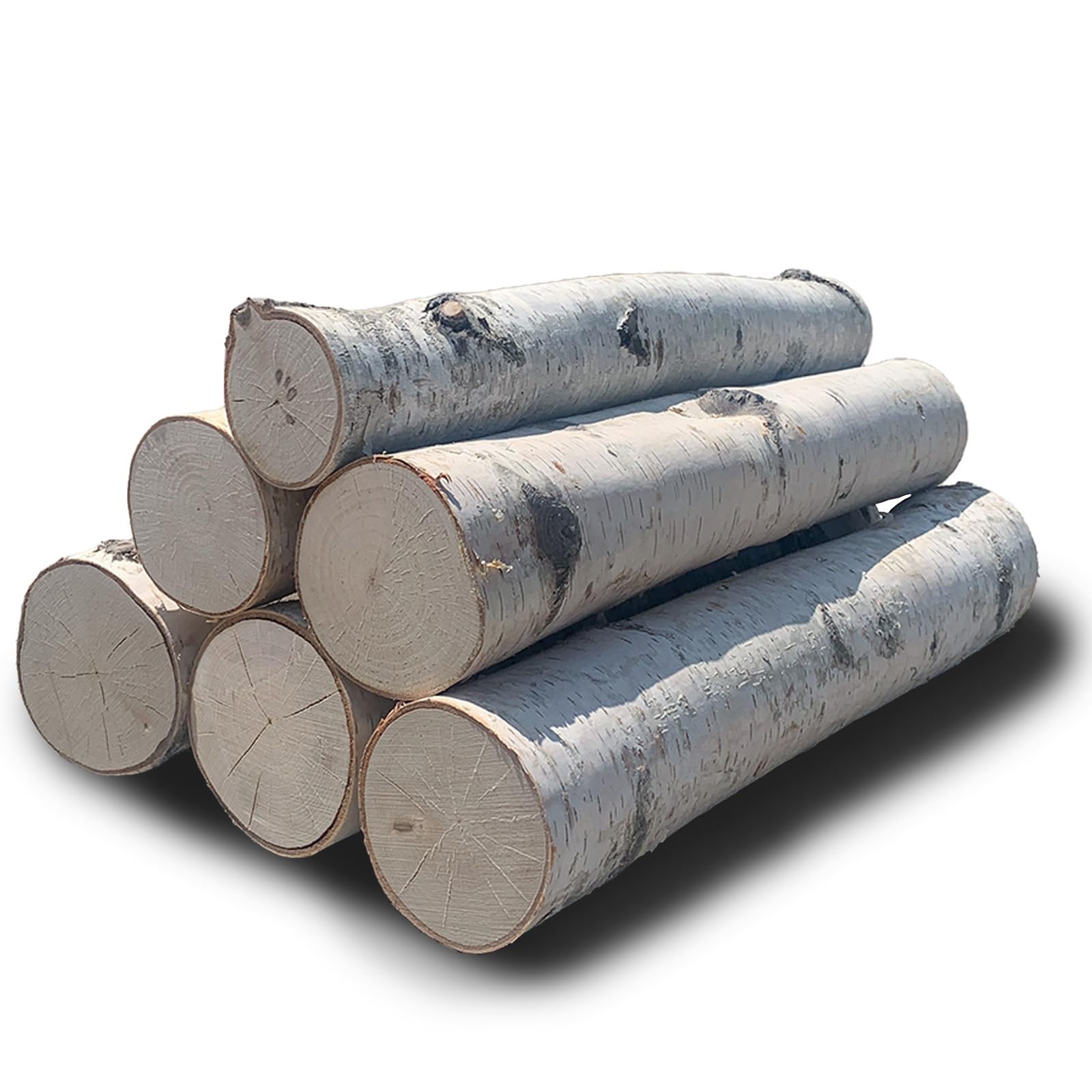 Wilson Decorative White Birch Logs  Natural Bark Wood Home D?or - 17-18'' in Length 1.5''-4'' Dia. (Set of 6)