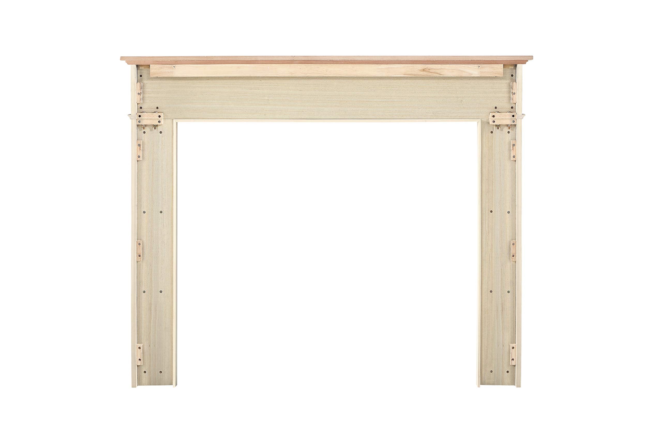 Pearl Mantels Williamsburg Fireplace Mantel Surround, 48-Inch, Unfinished Wood, Model 110-48, Paint and Stain Grade