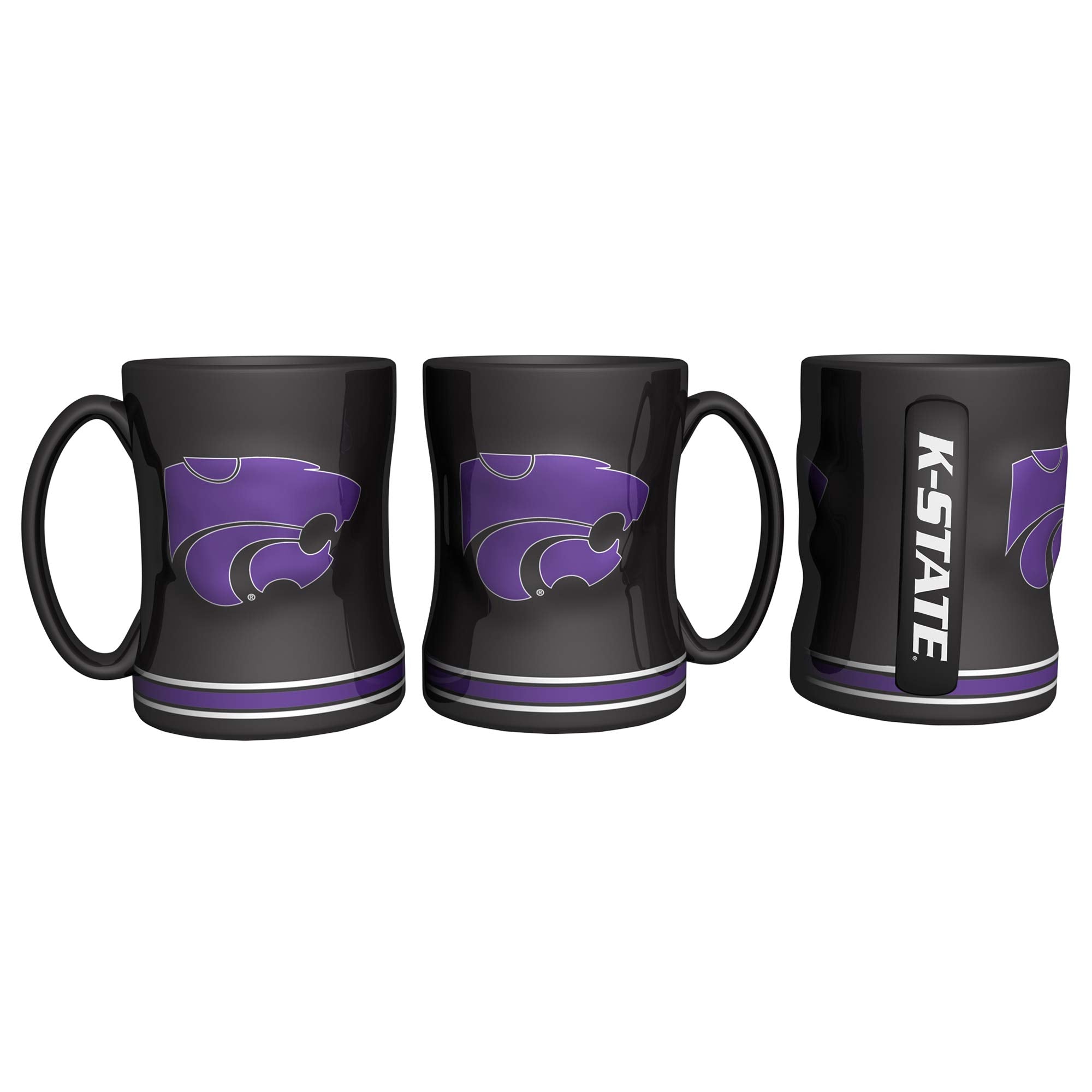 Ncaa Kansas State Wildcats Coffee Mug14Oz Sculpted Relief, Team Color, 14 Ounce