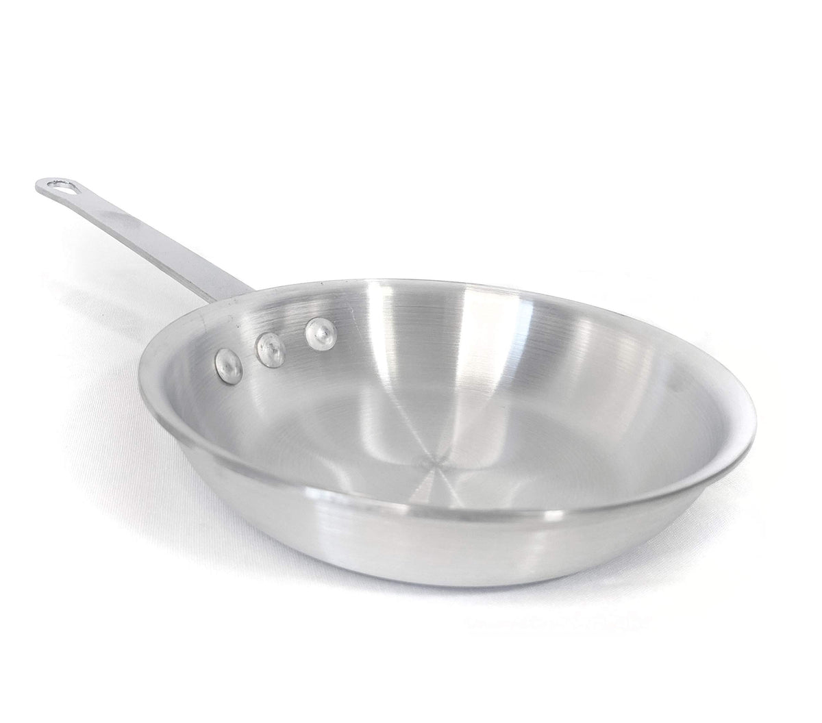 10 Inch Natural Finish Aluminum Frying Pan, Fry Pan, Commercial Grade - Nsf Certified