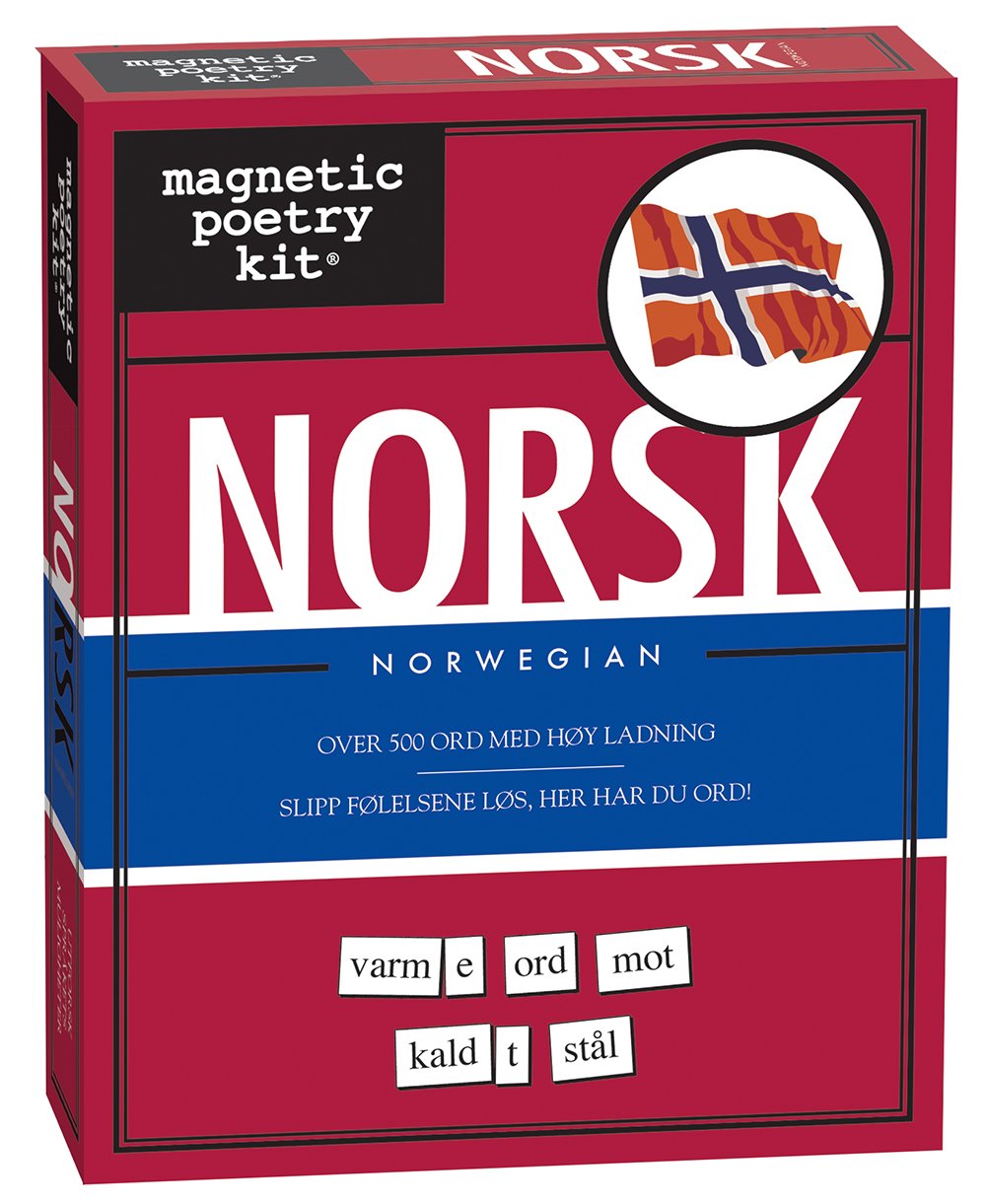 Magnetic Poetry - Norwegian (Norsk) Kit - Words For Refrigerator - Write Poems And Letters On The Fridge - Made In The Usa