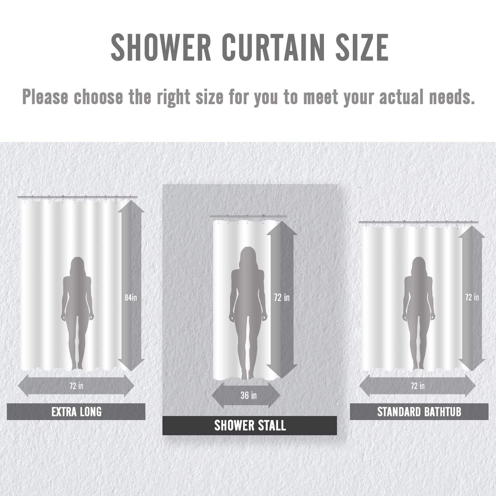 BBiggood 36 x 72 Small Stall Shower Curtain  Gold Ombre Narrow Shower Curtain for Bathroom  36 Inch Waffle Weave Fabric Shower Curtain Set with Hook  Hotel Spa Luxury Shower Curtain Water Repellent.