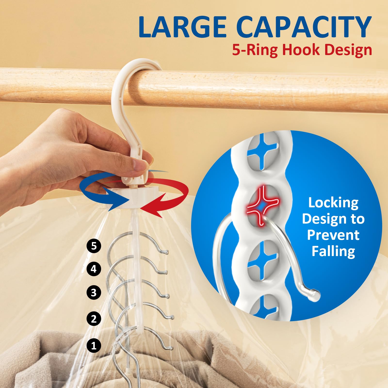 Hanging Vacuum Storage Bags  6 Pack Large Hanging Space Saver Bags  Hanging Vacuum Sealed for Clothes Suits Dress Jackets for Moving Supplies(3 Long  3 Short)