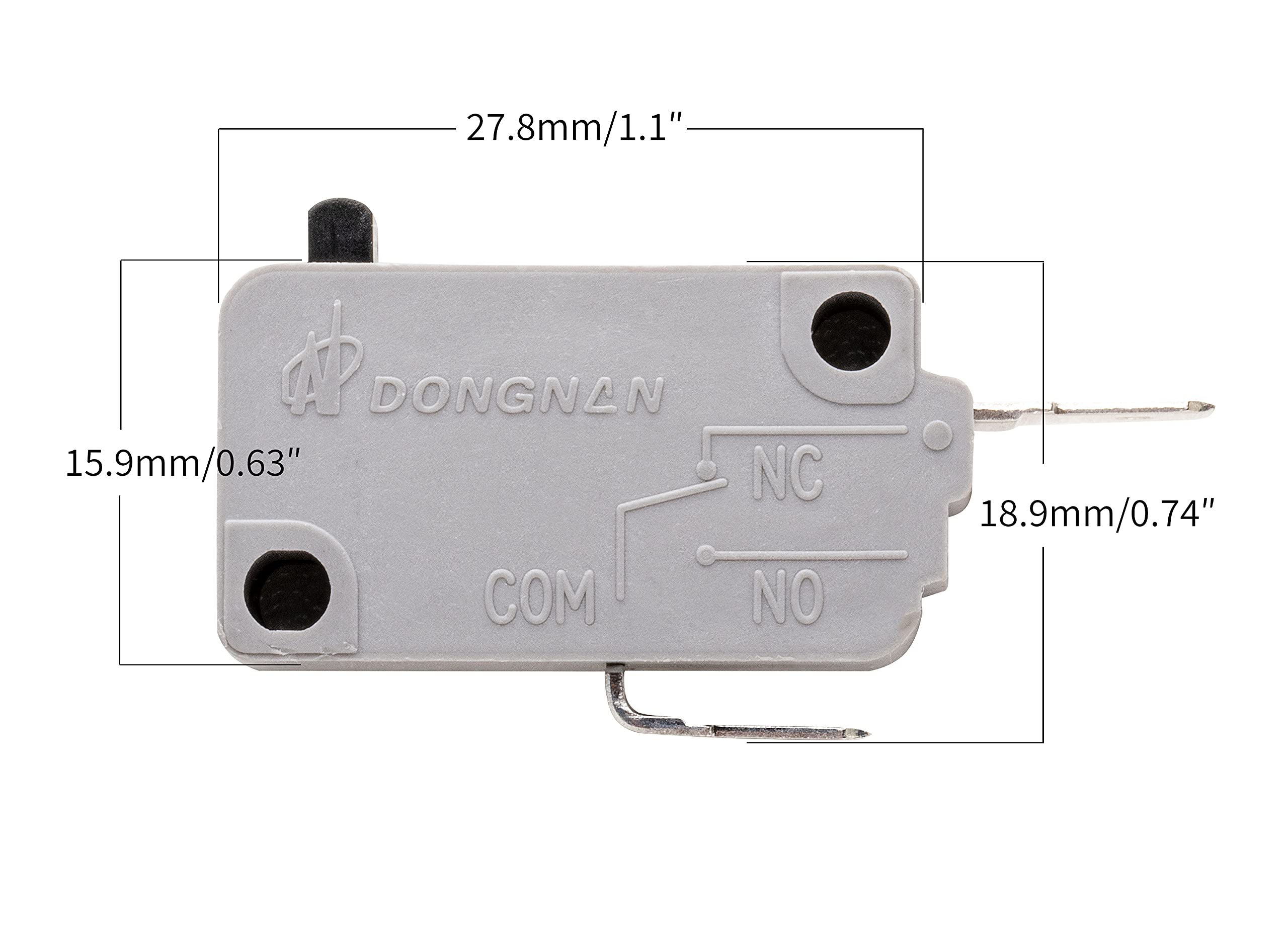 Kw3A Microwave Oven Door Switch 16A 125V/250V Door Interloc (2 Normally Open And 1 Normally Close)
