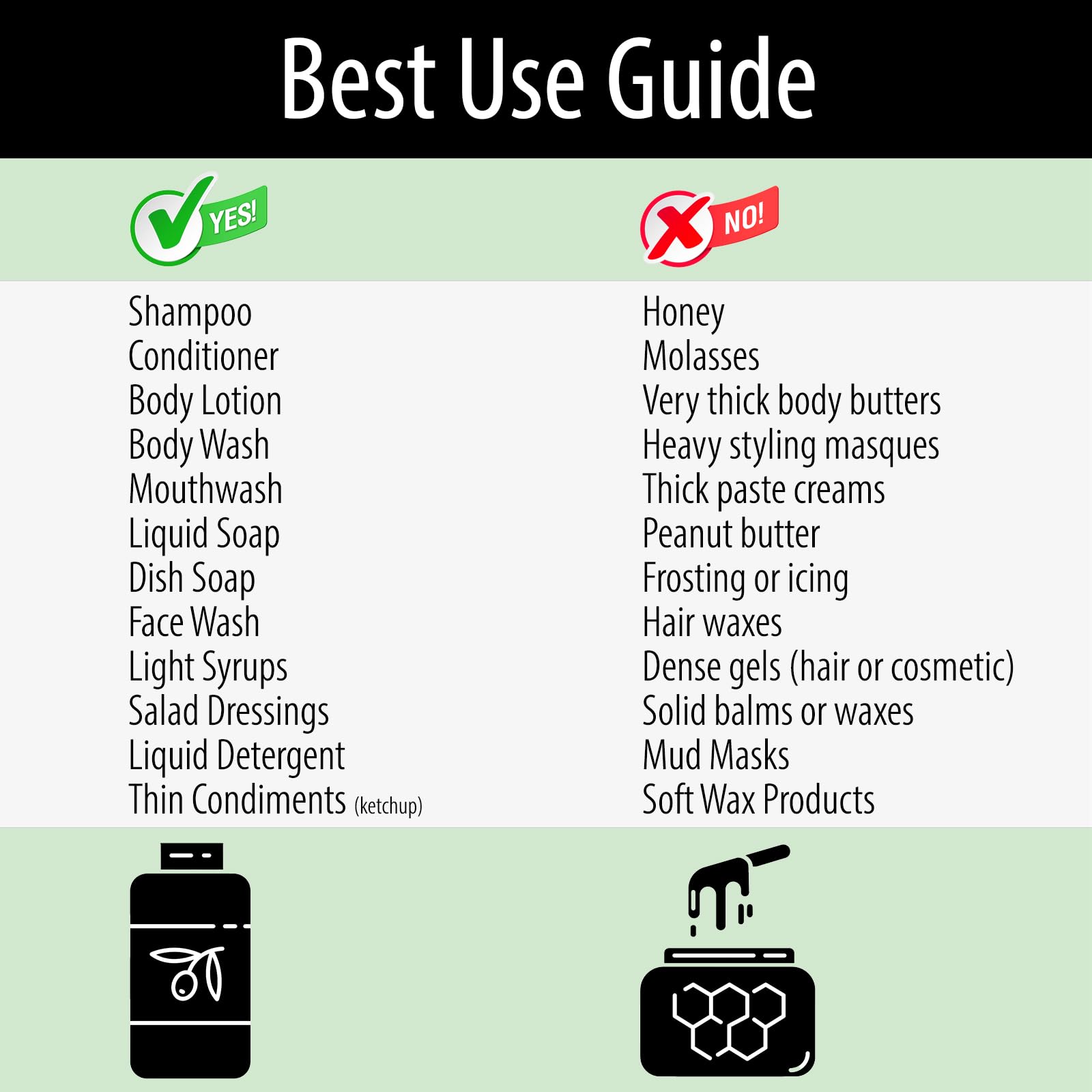 Bar5F 33.8-Ounce Pump for Shampoo and Conditioner  Lotion  etc. for 1-Inch Bottle Neck Pack of 2