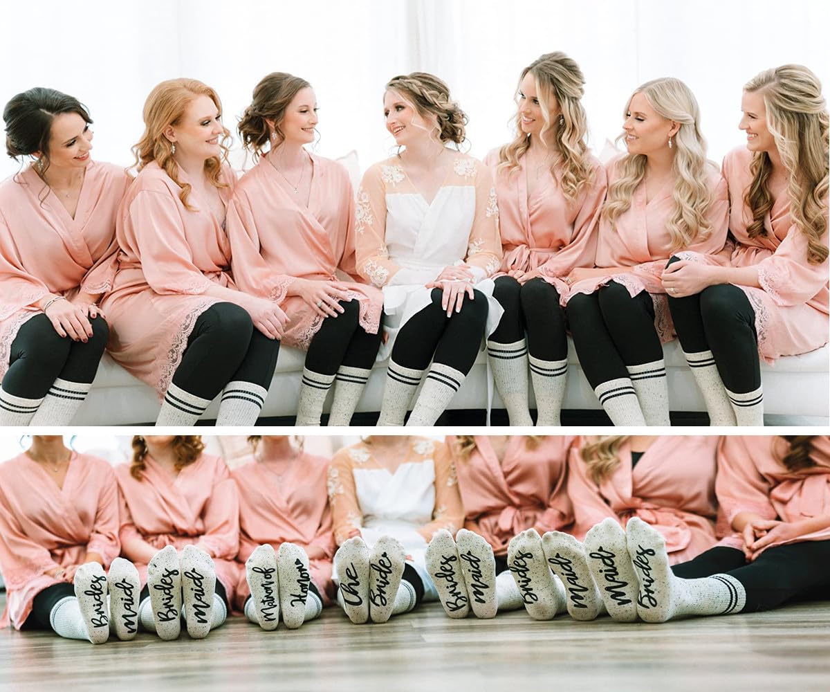 Paixun Bridesmaid Gifts For Women Wedding Gifts Proposal Set Bachelorette Party Favors Decorations Bride Socks