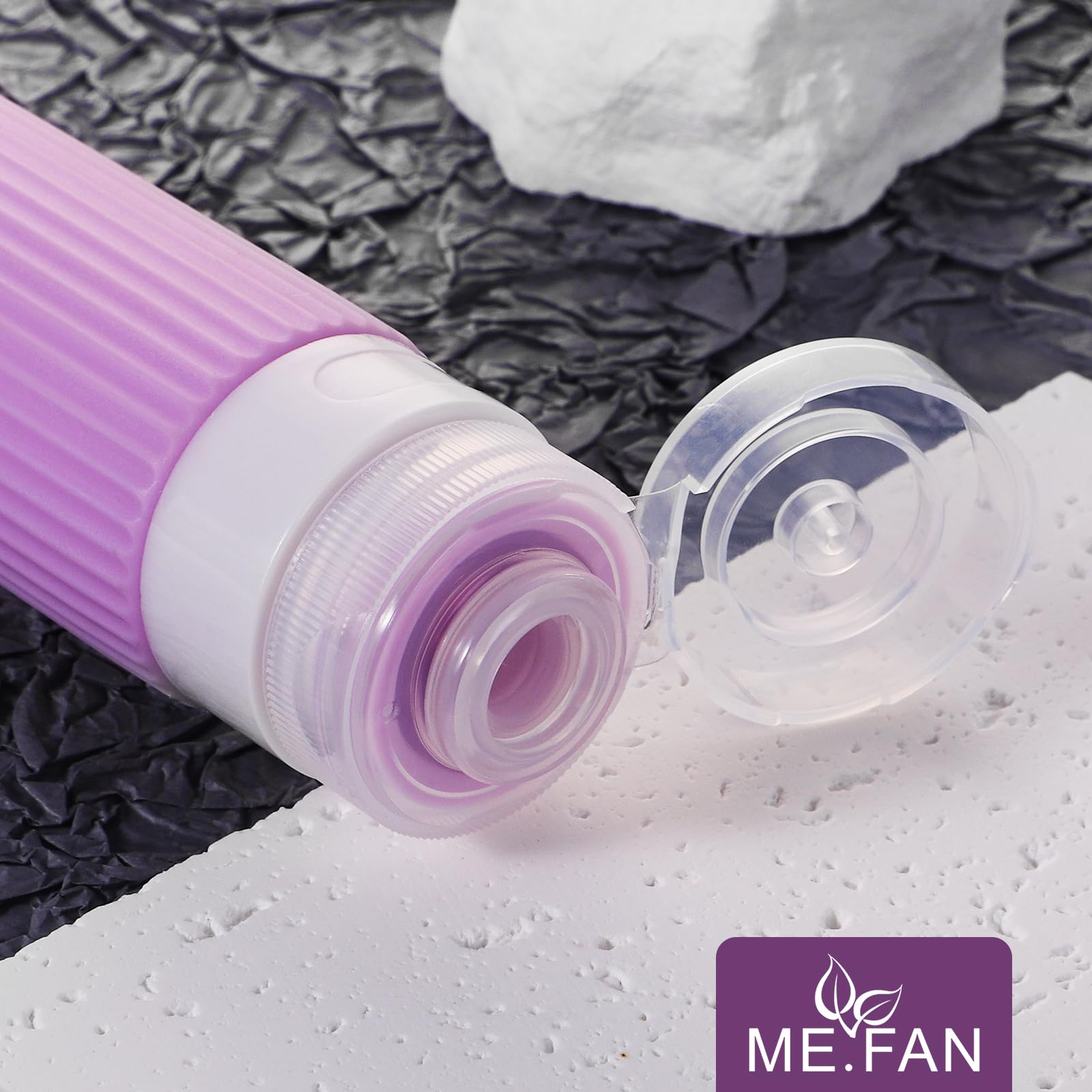 Me.Fan Travel Bottles For Toiletries, Tsa Approved 3Oz Silicone Travel Size Containers/Portable Split Bottle, Travel Accessories