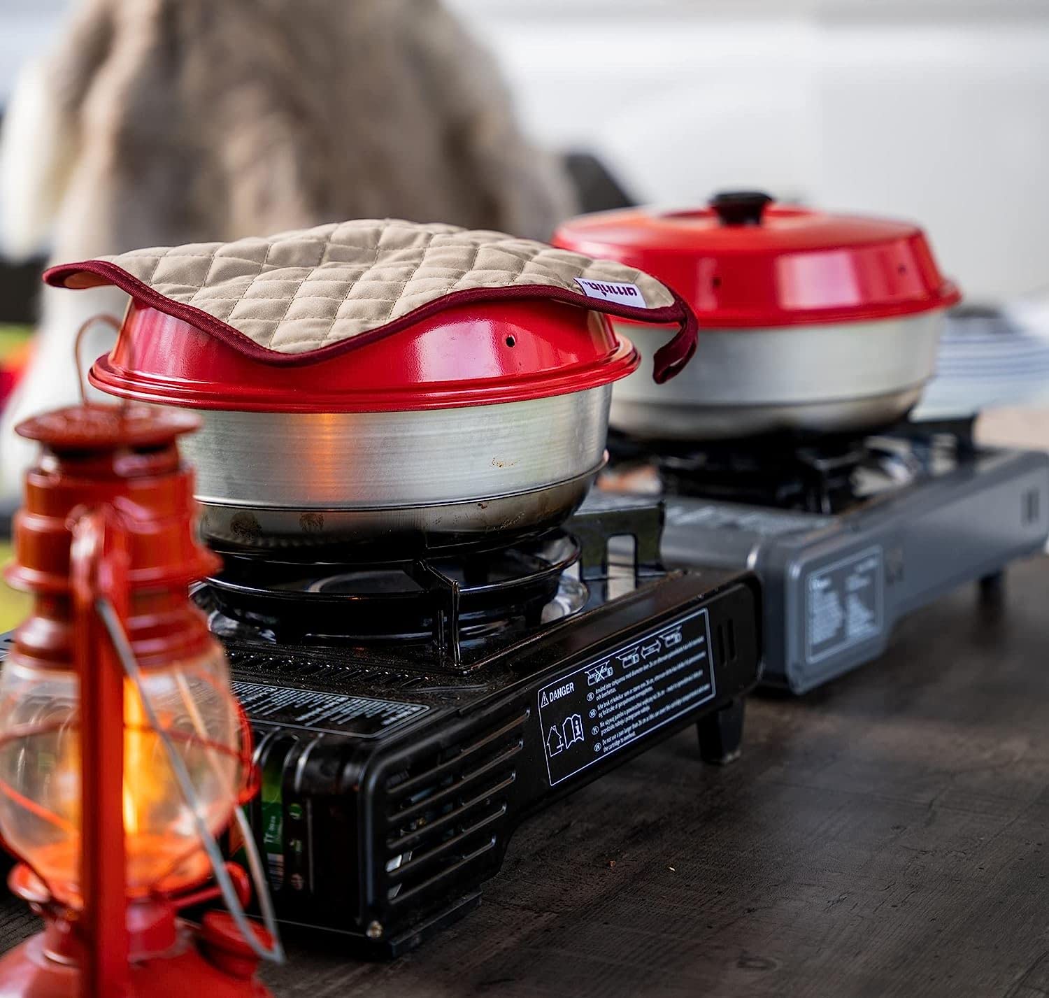 Omnia Kit 1, Set Of 5 Products - Camp Oven, Silicone Mold, Potholders, Baking Grid And Storage Bag - Ultimate Starter Kit For Om