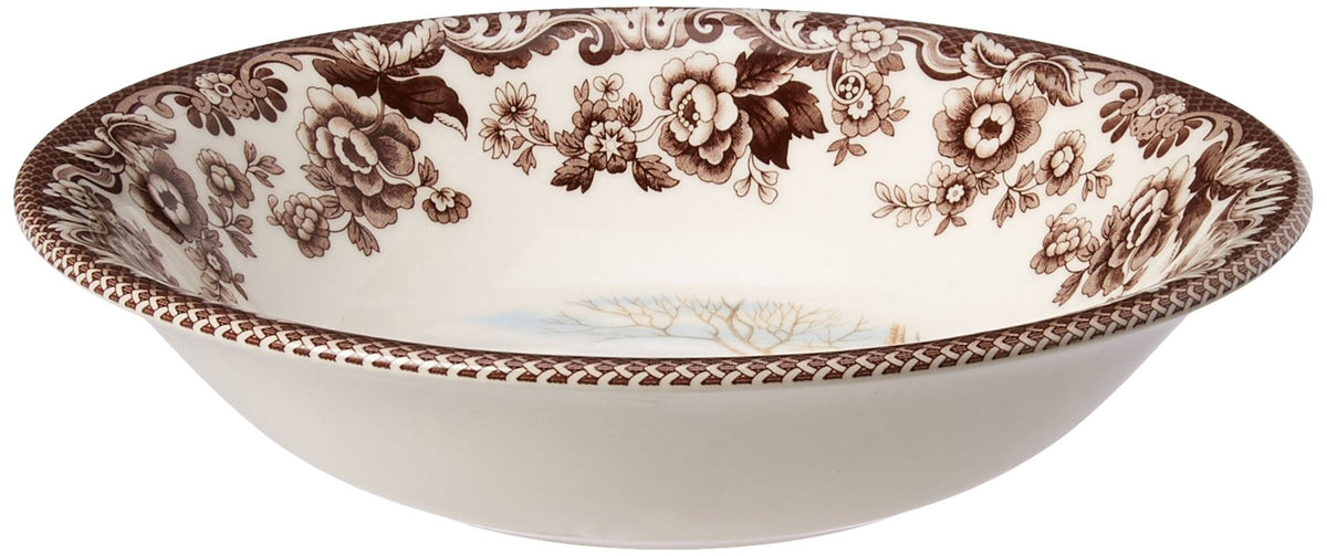 Spode Woodland Ascot Cereal Bowl, Red Fox, 8  Perfect For Oatmeal, Salads, And Desserts  Made In England From Fine Earthenware