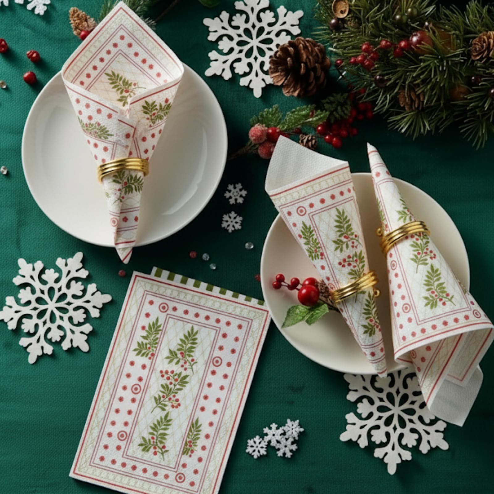 Christmas Disposable Napkins 100 Pieces