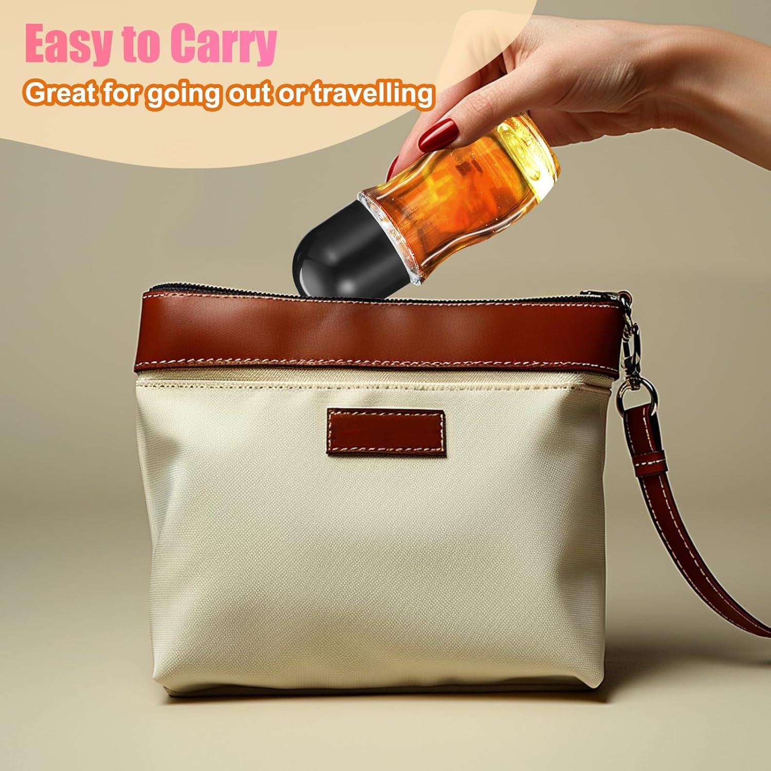 2Pcs Glass Empty Roller Bottles With Plastic Roller Ball, Deodorant Roll On Bottles Containers Leak Proof Massage Roller Ball Bo