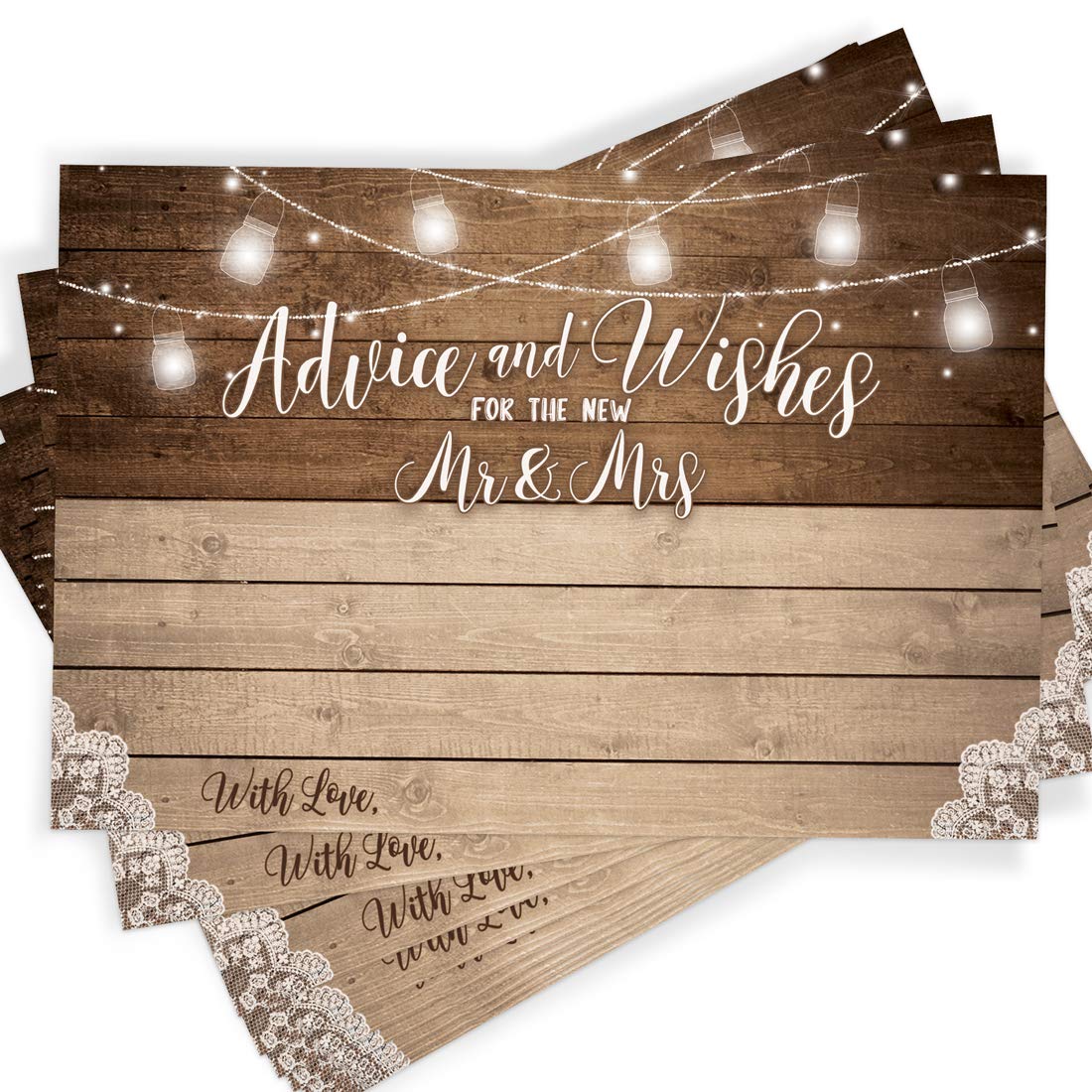 Printed Party Rustic Bridal Shower Kit, 5 Games And Activities, 250 Cards