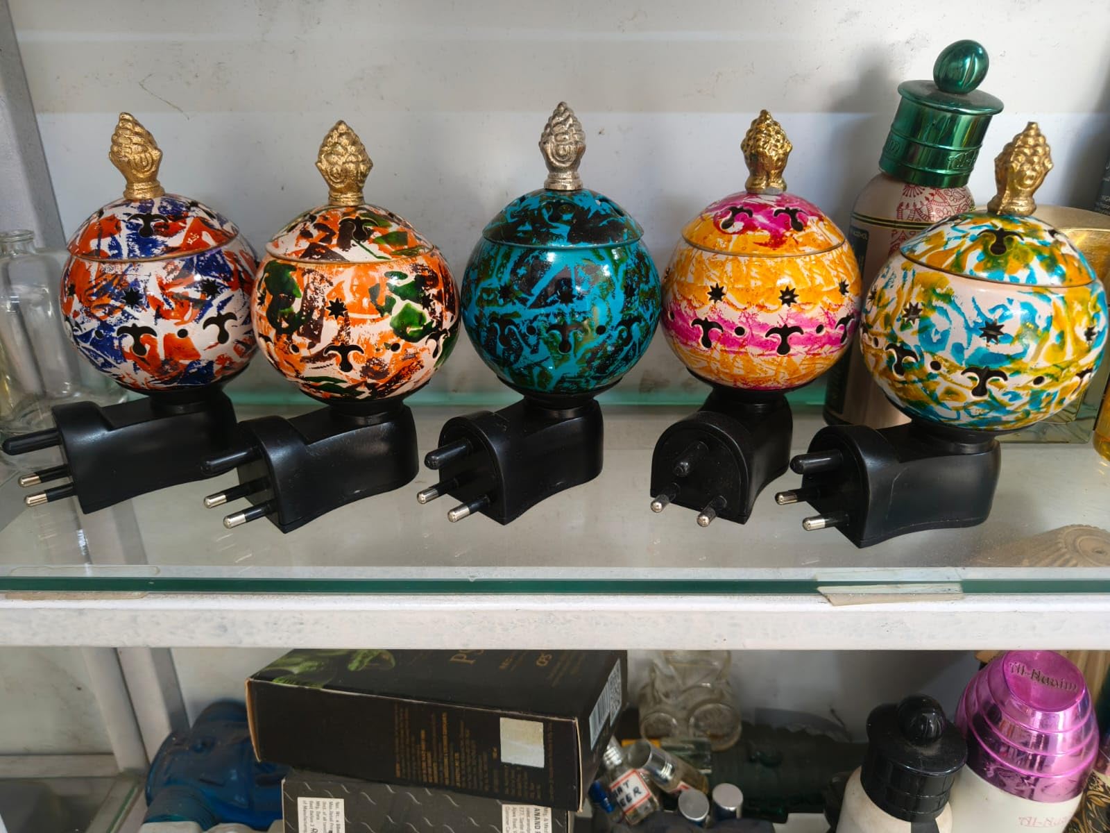 Kapoor Dani Camphor Diffuser for Home - Electric Bakhoor Burner (Gold)