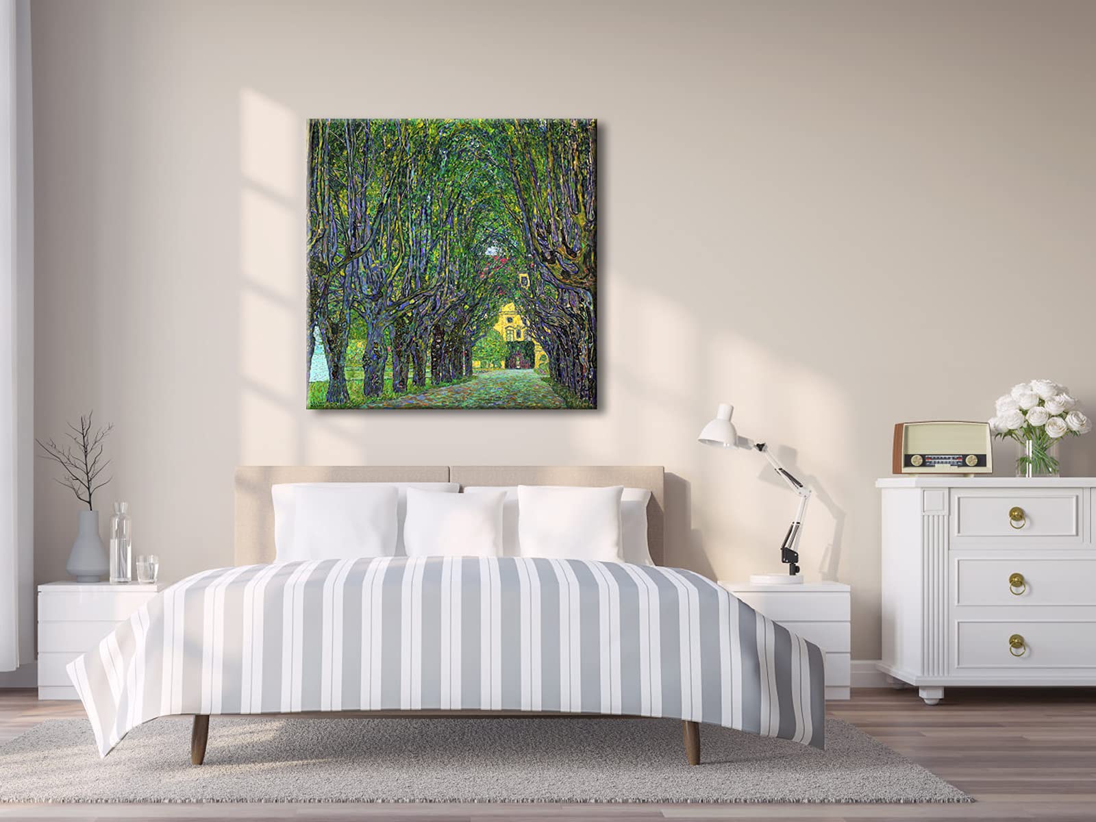 Wieco Art Avenue In Schloss Kammer Park, 1912 By Gustav Klimt Famous Paintings Reproduction Abstract Canvas Prints Artwork For W