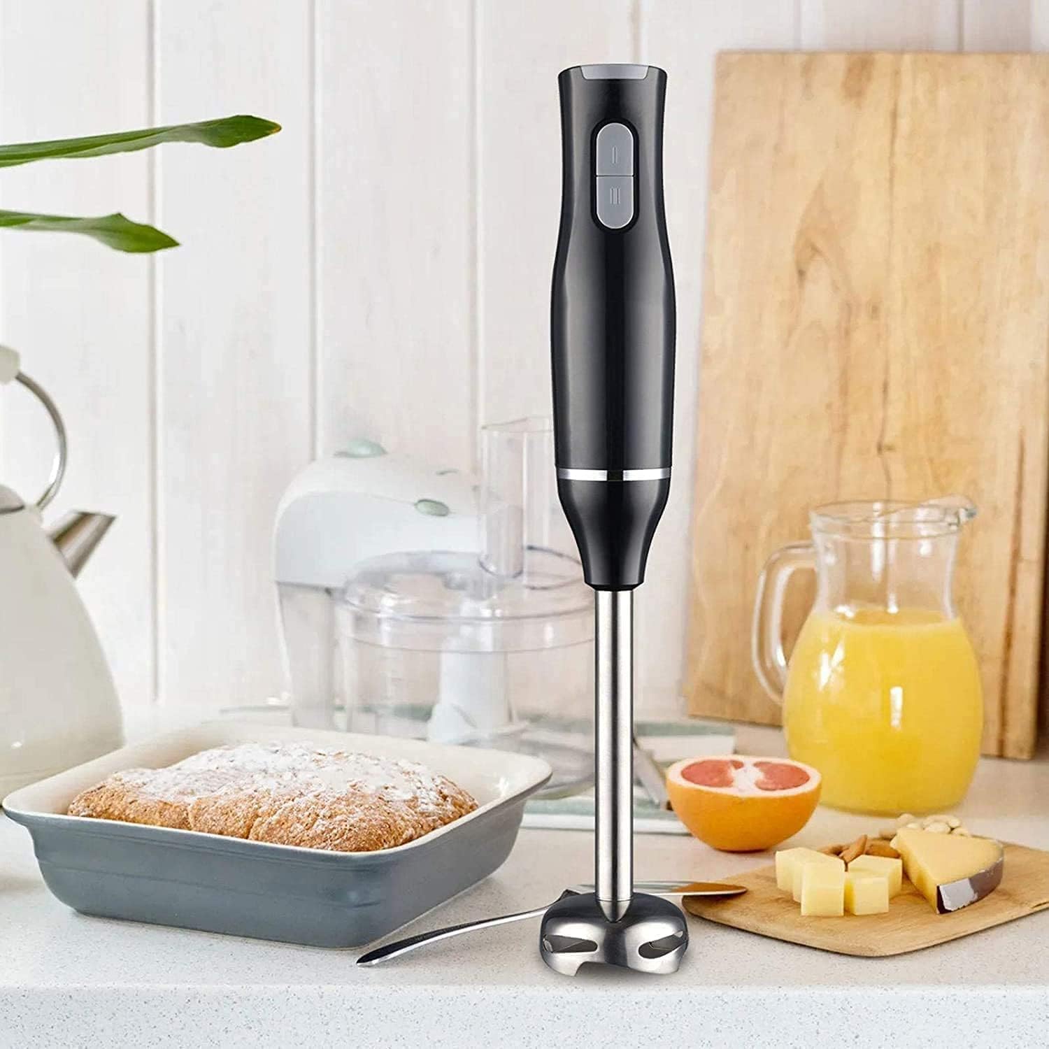 Megawise Hand Blender Stick - 400W Electric Handheld Immersion Blender With 2 Blending Speeds