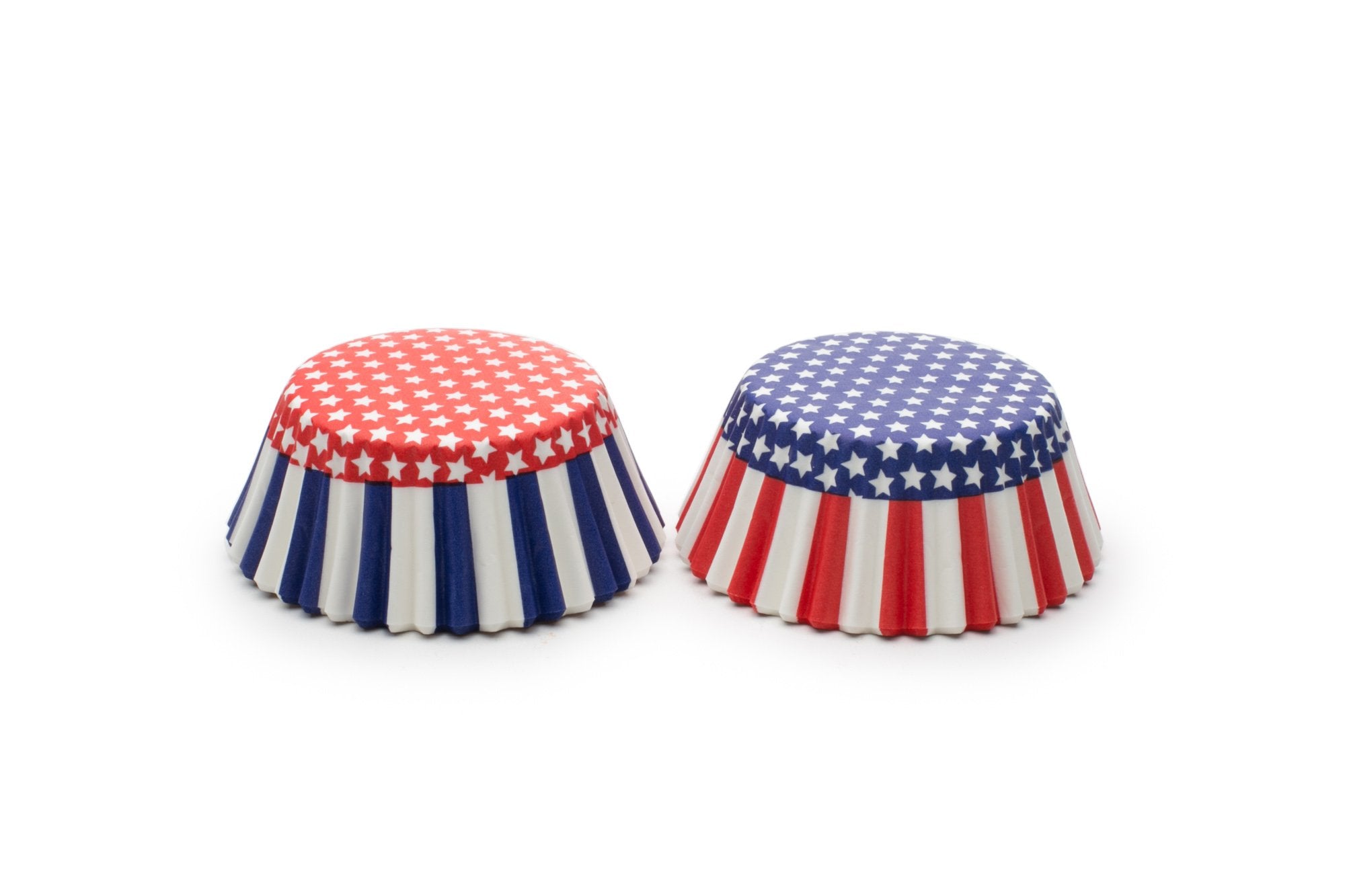 Fox Run Patriotic Paper Muffin And Cupcake Liners, Set Of 50, Standard Size Wrappers