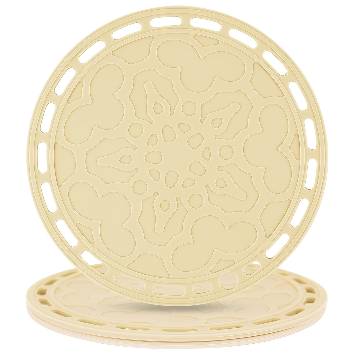Smithcraft Silicone Trivets Mats Big Round Silicone Pot Holder Hot Pads And Trivets For Hot Dishes And Hot Pots, Hot Mats For Co