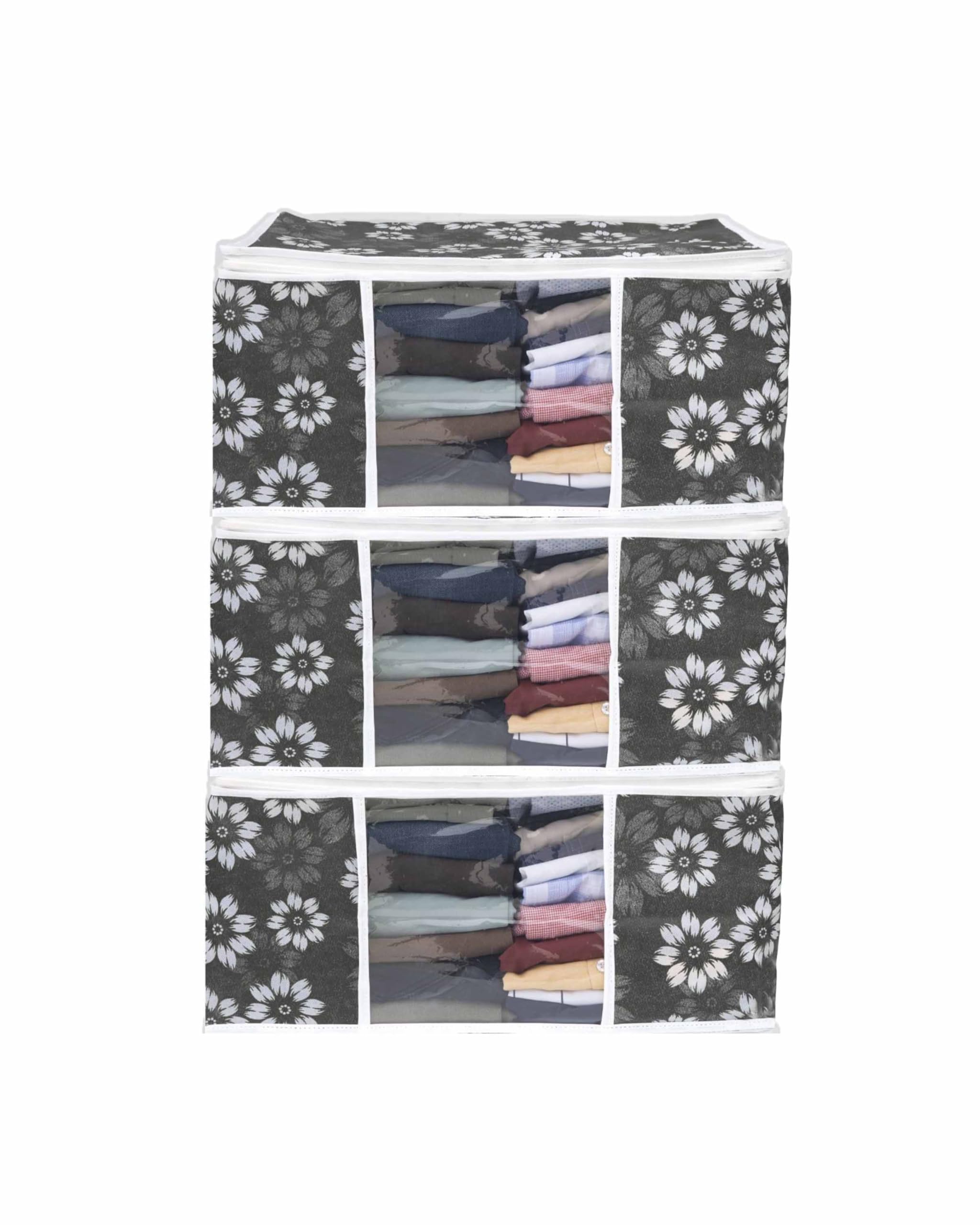 Vidhi14 NonWoven Saree Packing Cover With Zip Bags Pouches For Wedding Kit Plastic Folder Organiser Storage And Set Holder Ward