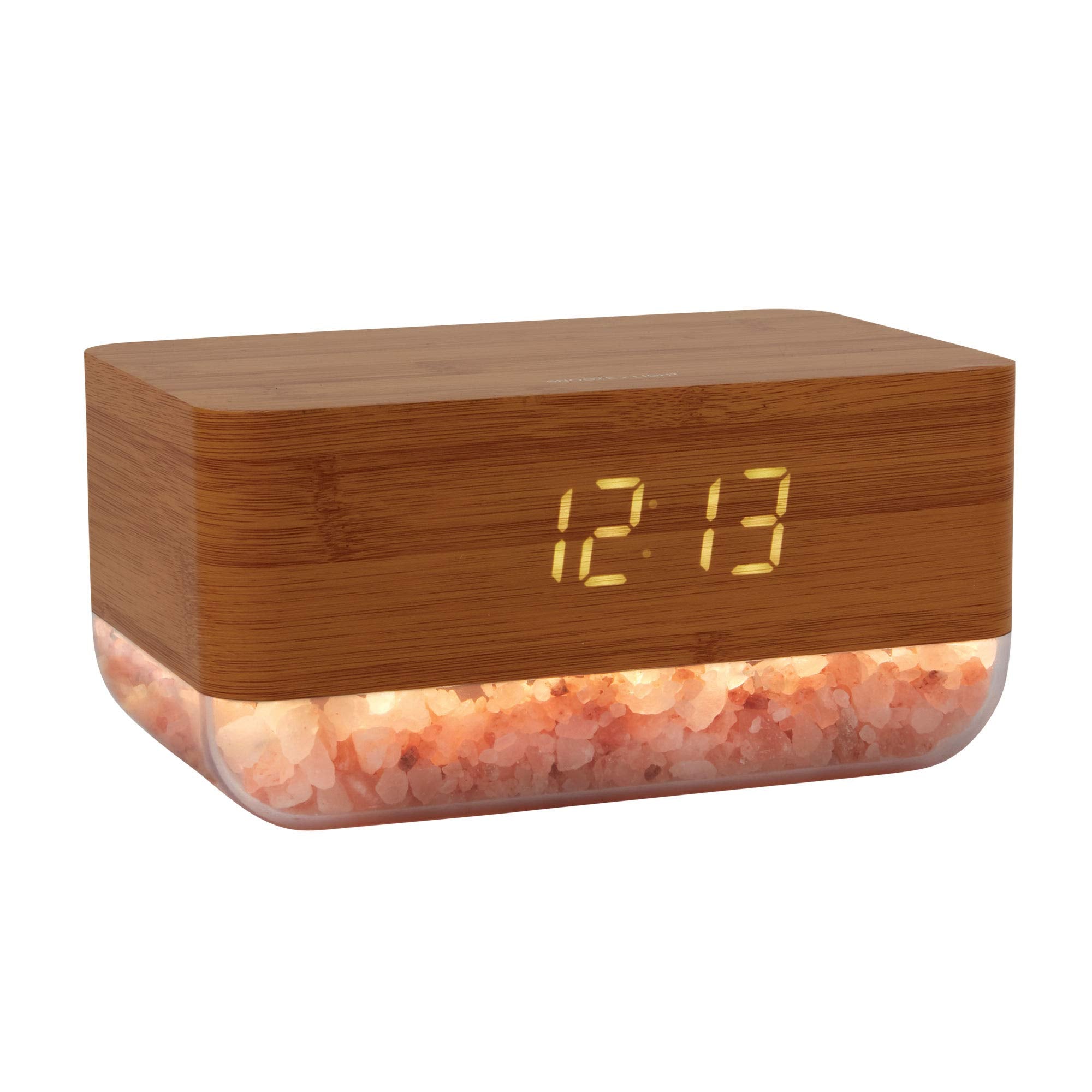 LOMI Sunrise Alarm Clock with Himalayan Salt Pebble Base (LOMD1082WD)