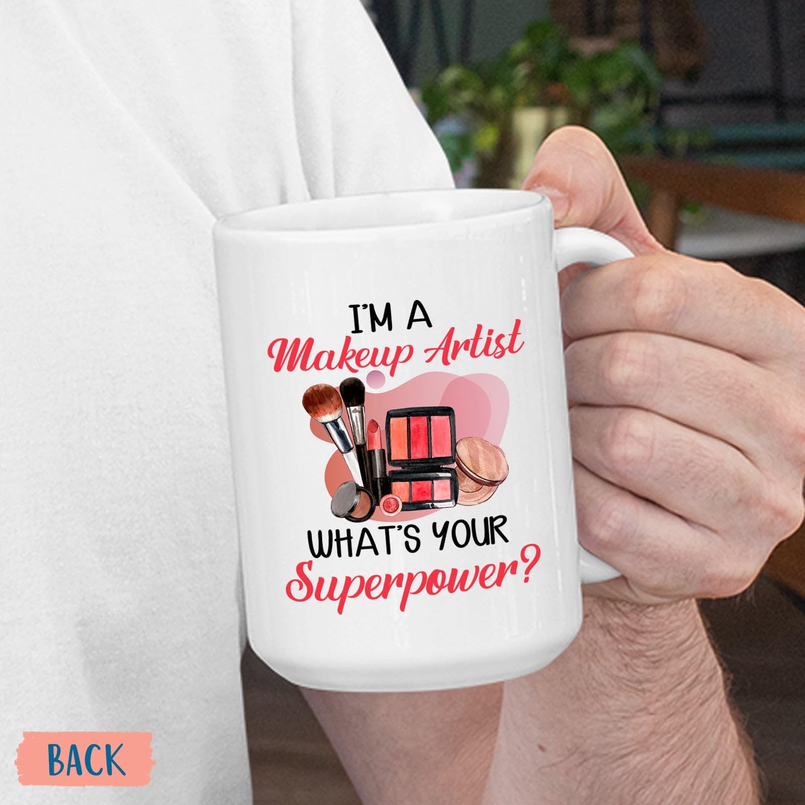 Makeup Artist Ceramic Mug, Gift For Cosmetologist, Personalized Makeup Artist Coffee Mug, Custom Esthetician Cup With Name, Make