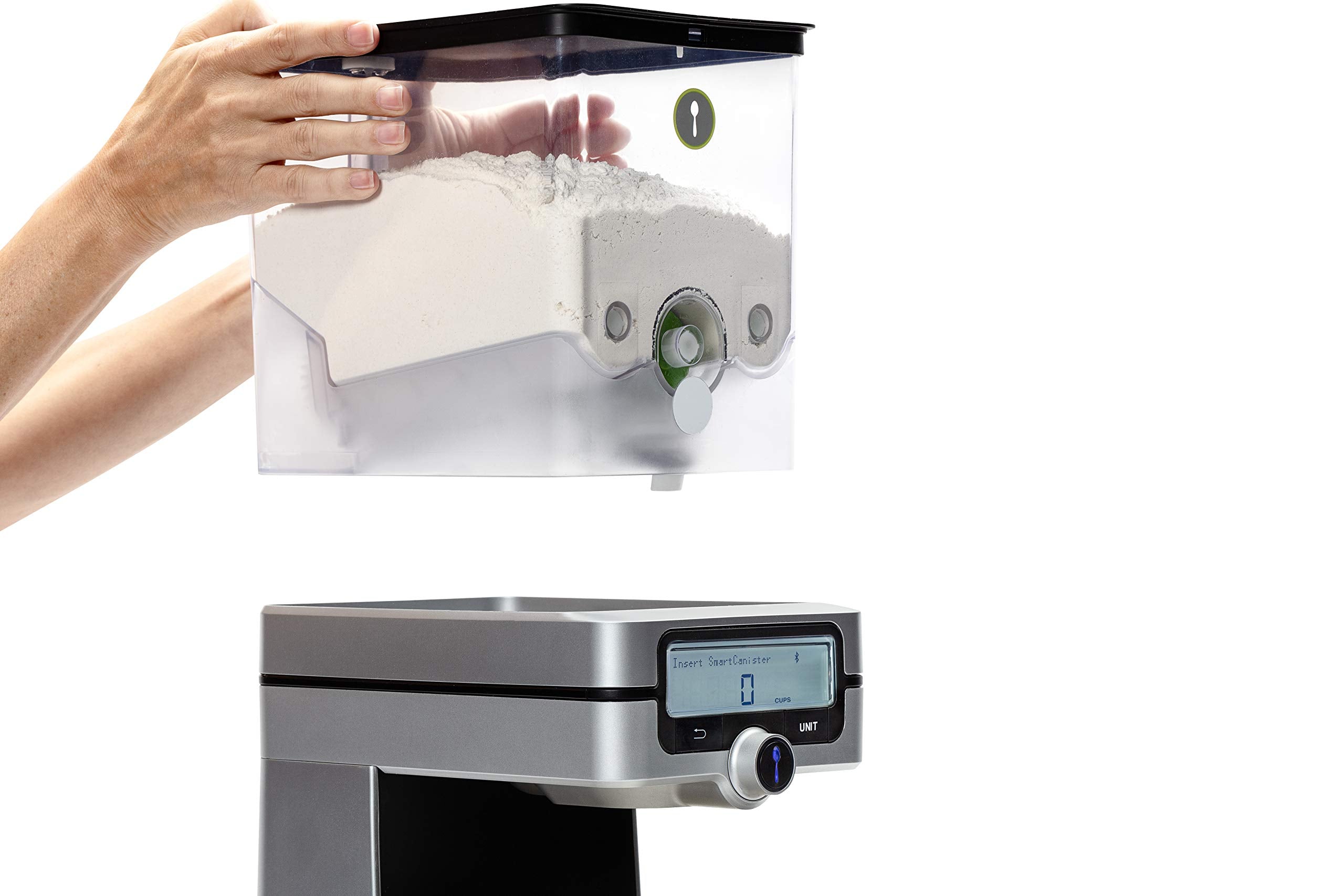 Pantrychic Smartcanister, Large, Stores, Measures & Dispenses Dry Ingredients Smart Storage System Sold Separately - Bpa-Free Ai