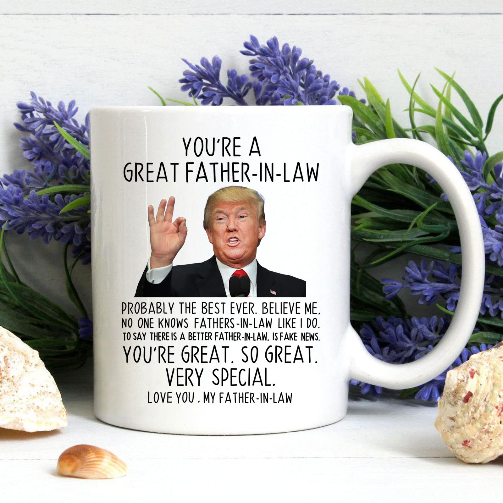 Aurahouse You 'Re A Great Father In Law 11 Oz Coffee Mug, Funny Christmas Gifts For Father-In-Law, Father-In-Law Birthday Gifts,