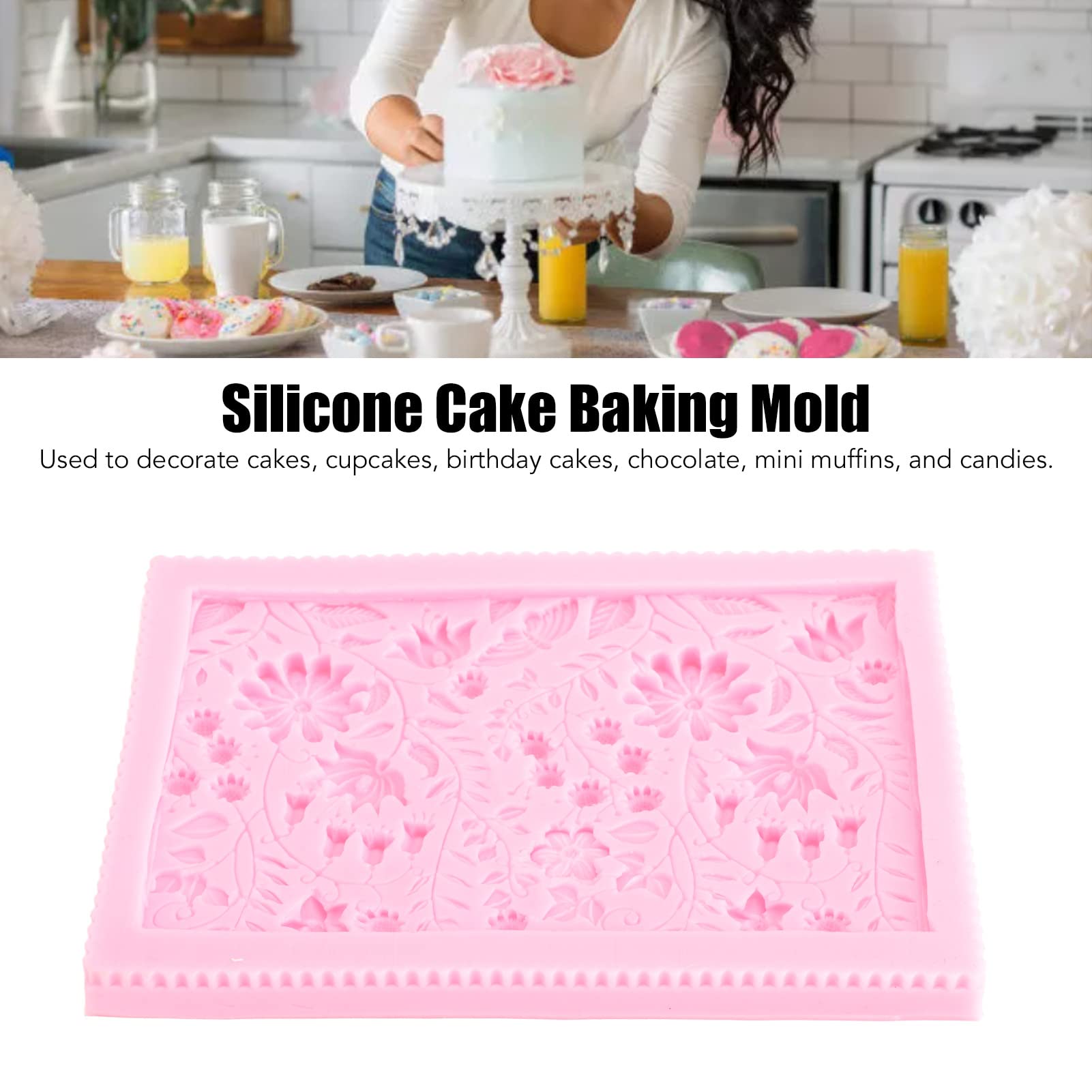 Curlicues Scroll Lace Fondant Silicone For Filigree 3D Sculpted Flower Cake Border Decoration Cupcake Topper Jewelry Polymer Cla