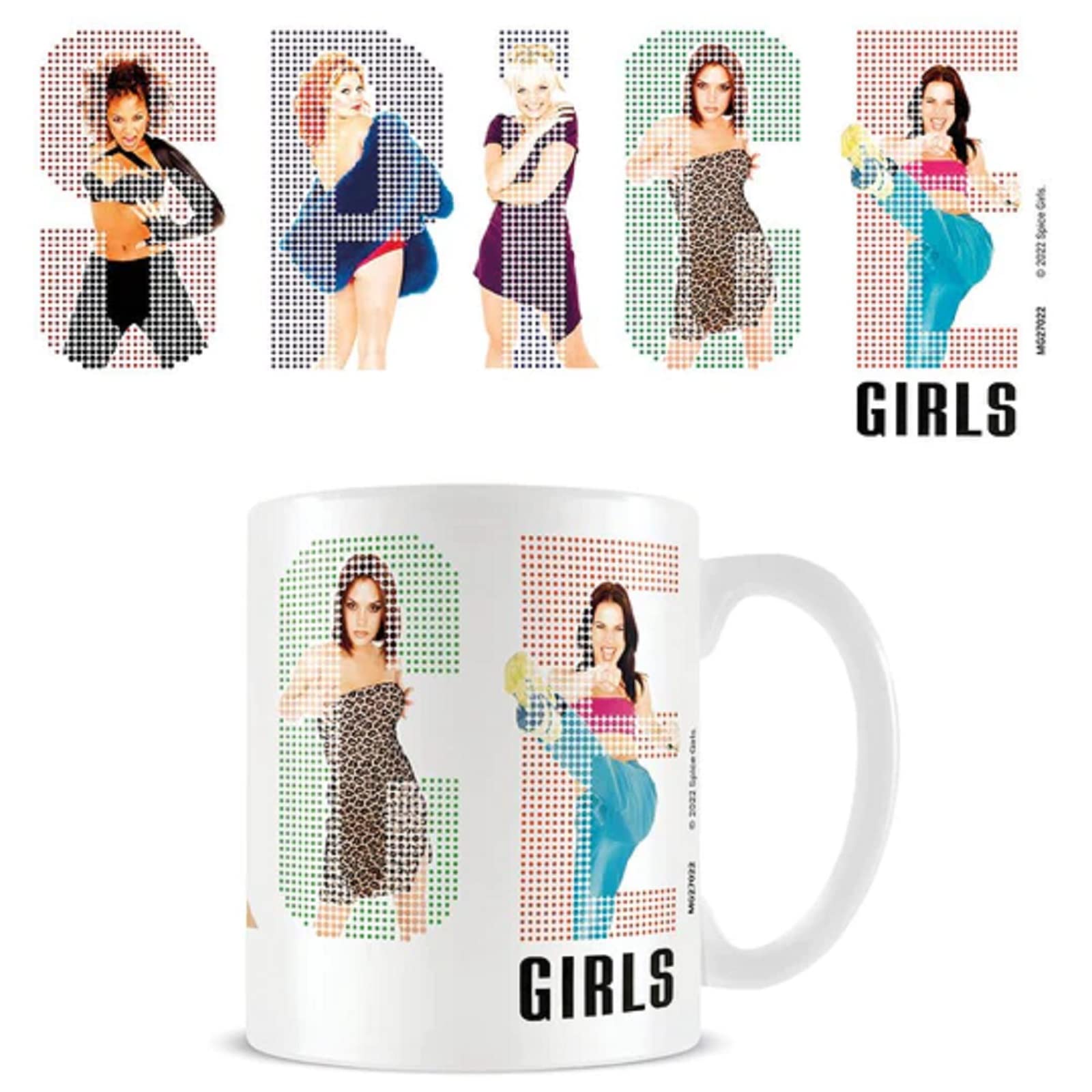 Pyramid International Spice Girls Mug (Logo Pixels White Mug Design) in Presentation Gift Box - Official Merchandise