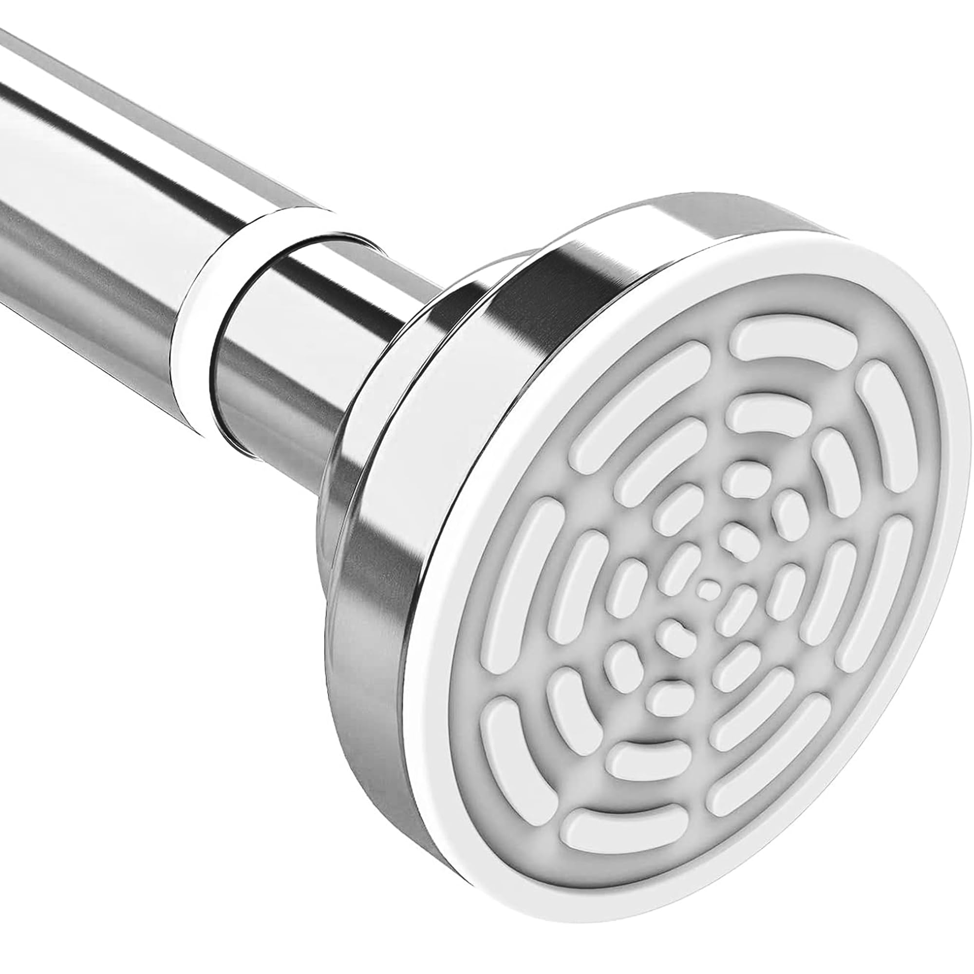 Story@Home (105 Cm To 195 Cm) Extendable Shower Curtain Tension Rod Non-Drilling Anti-Skid Spring Pull Rod - Stainless Steel, Si