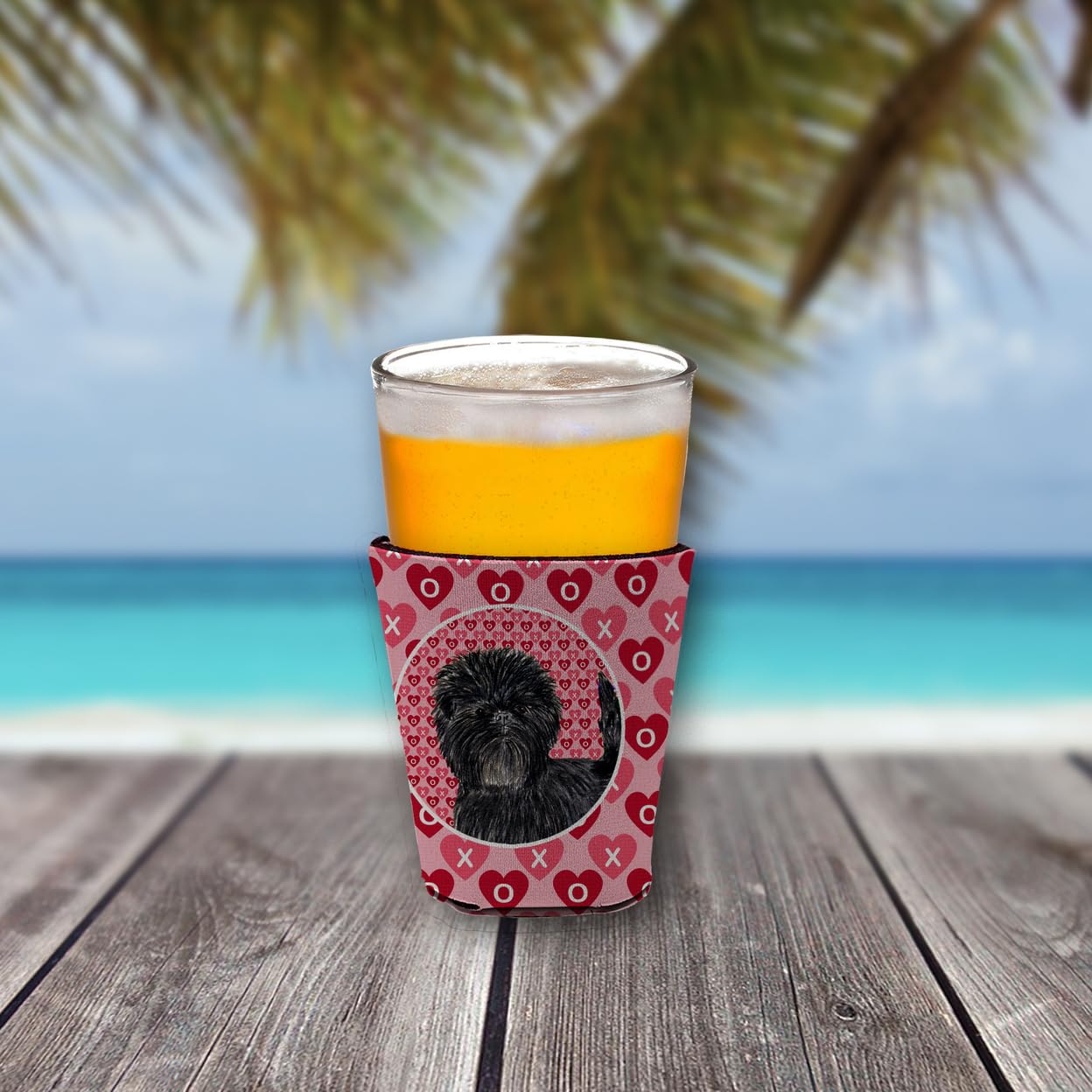 Affenpinscher  Red Solo Cup Beverage Insulator Hugger