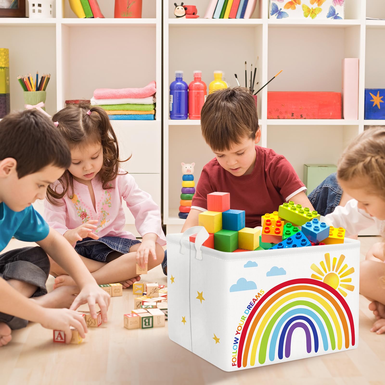 Clastyle Preschool Inspirational Months Of The Year Education Basket Back To School Book Shelf Basket For Nursery Classroom Rect