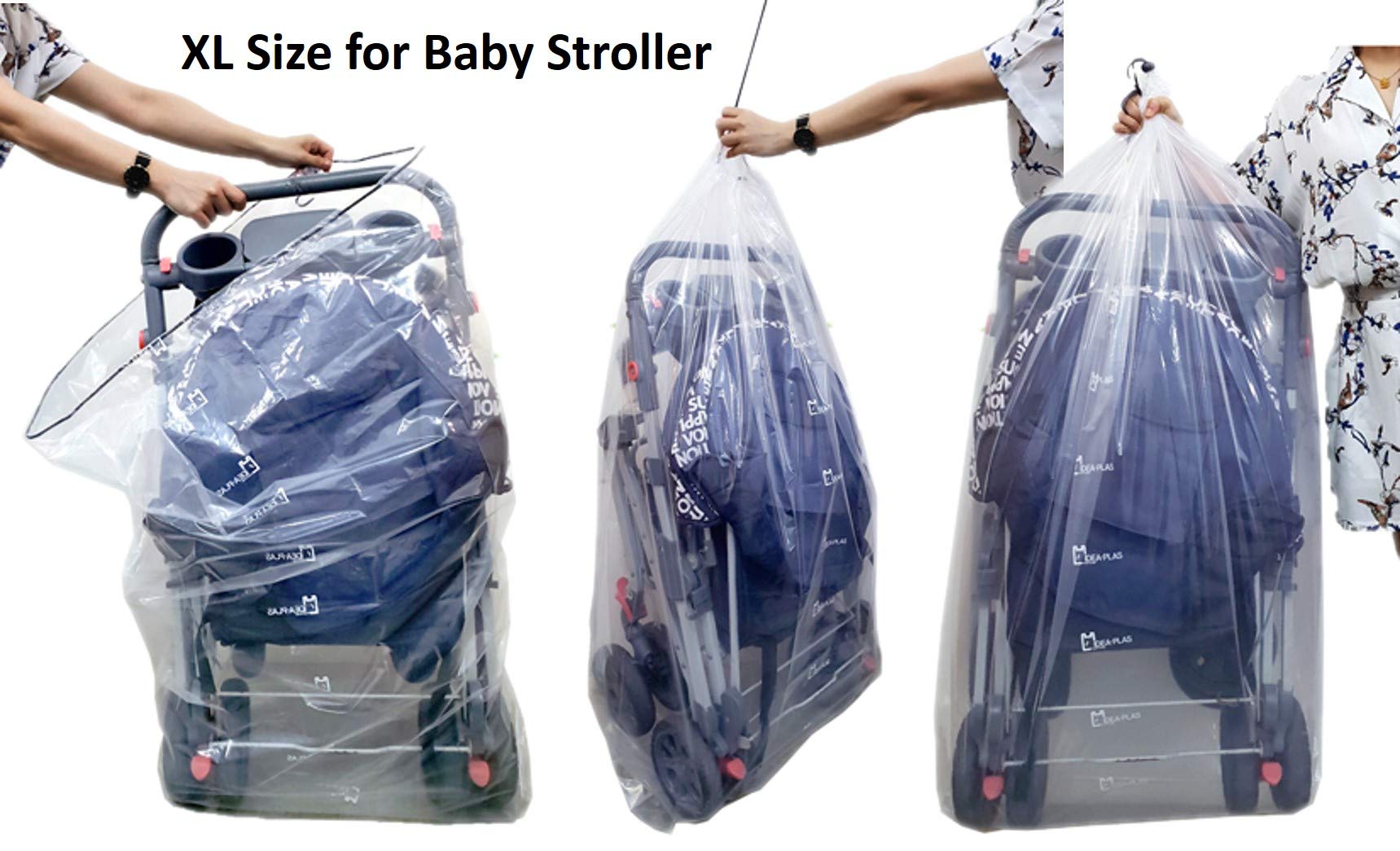 4 Pieces Of Dust Cover Big Plastic Drawstring Bags Multi-Purpose For Storage And Keeping Luggage, Big Dolls, Blankets, Pillows,