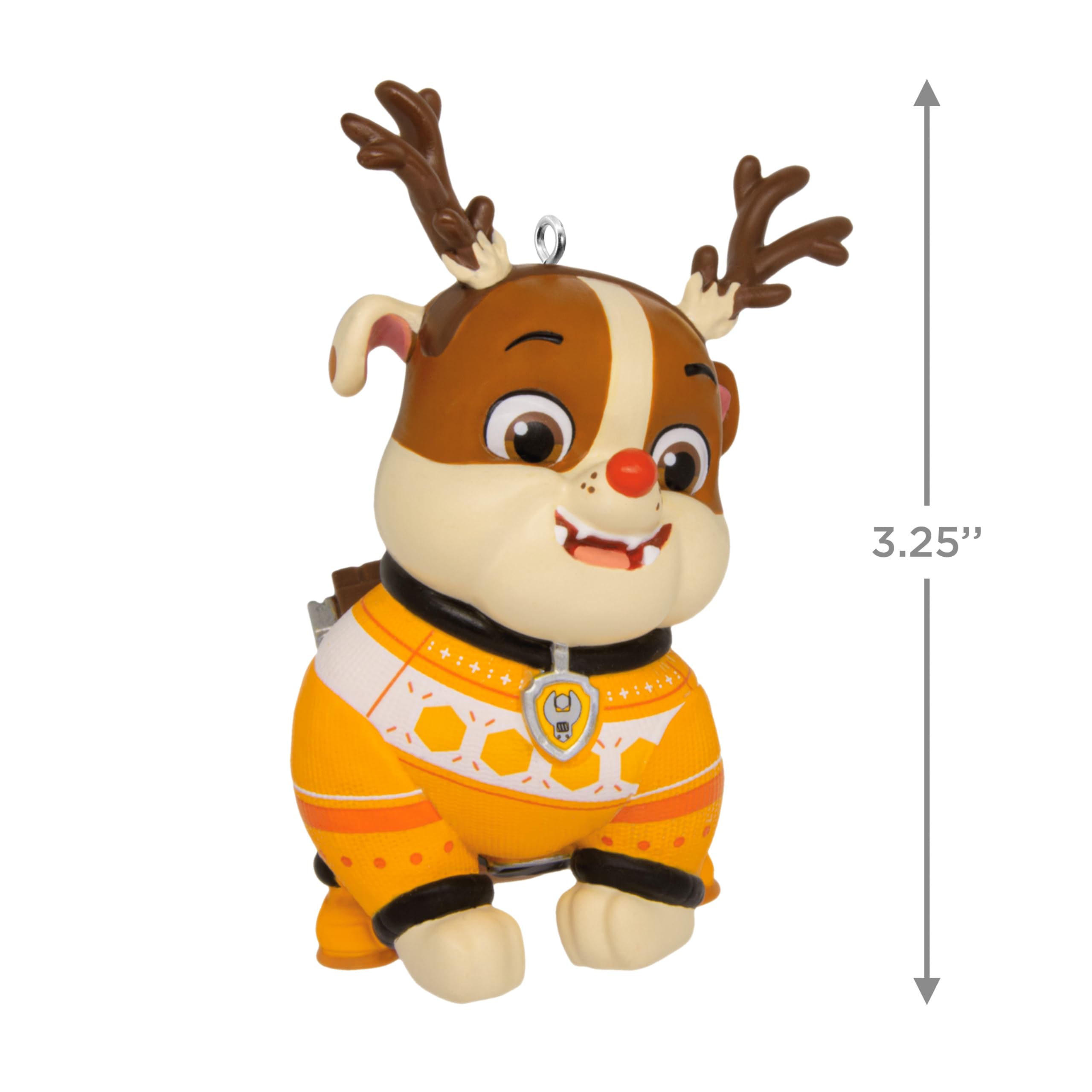 Hallmark A Paw Patrol Christmas Holiday Rubble Christmas Ornament, Gifts for Kids