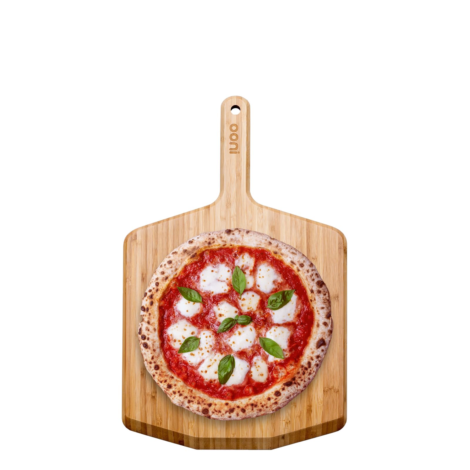 Ooni 12    Bamboo Pizza Peel - Wooden Pizza Peel 12 Inch, Pizza Spatula Paddle, Pizza Cutting Board, Wood Pizza Turning Peel, Pi